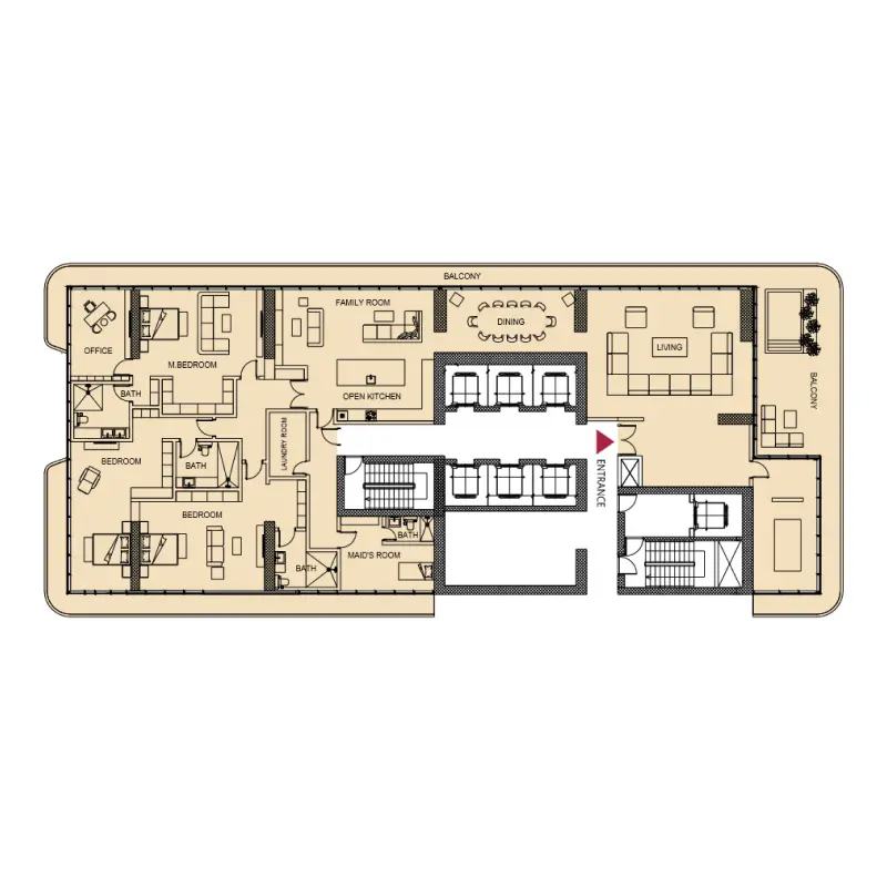 3 bedroom floor plan