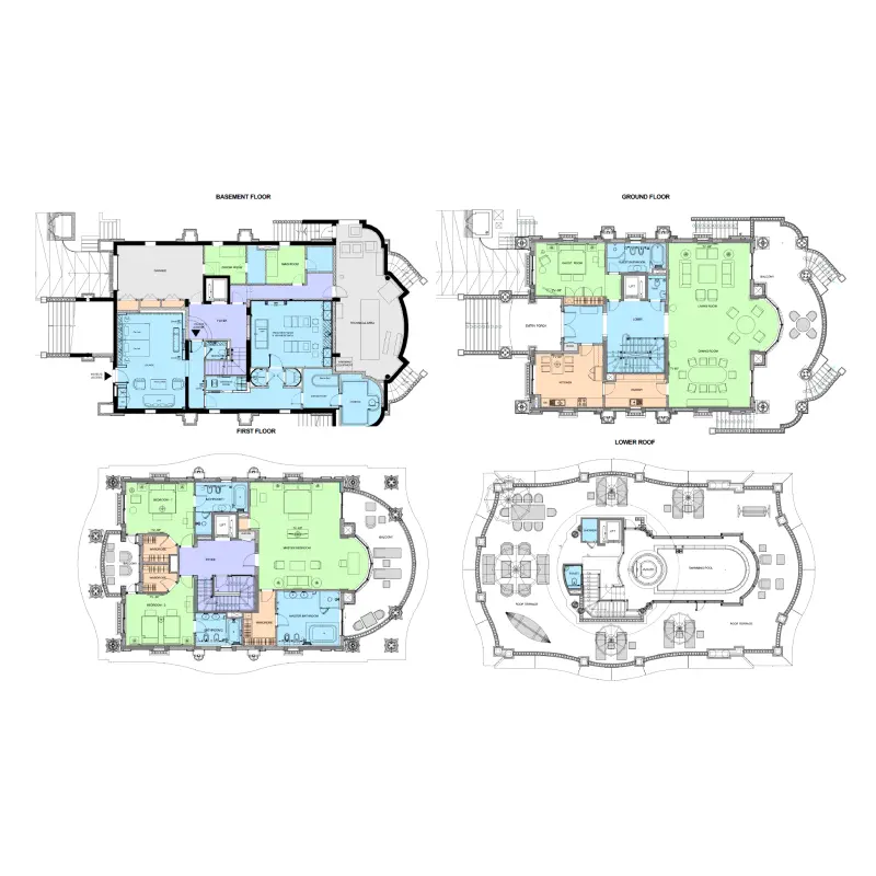 4 bedroom floor plan