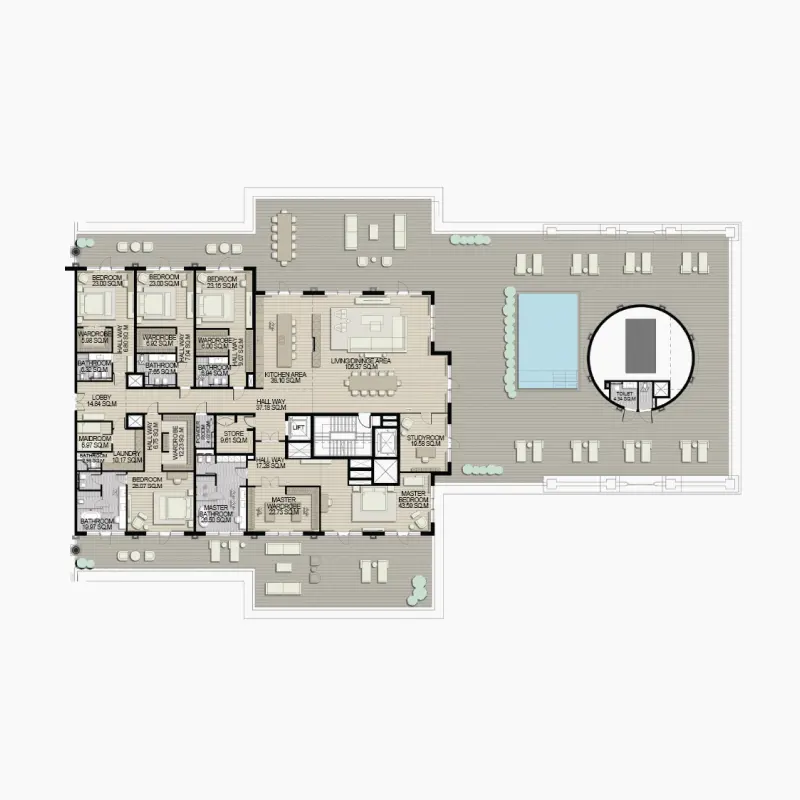 5 bedroom floor plan