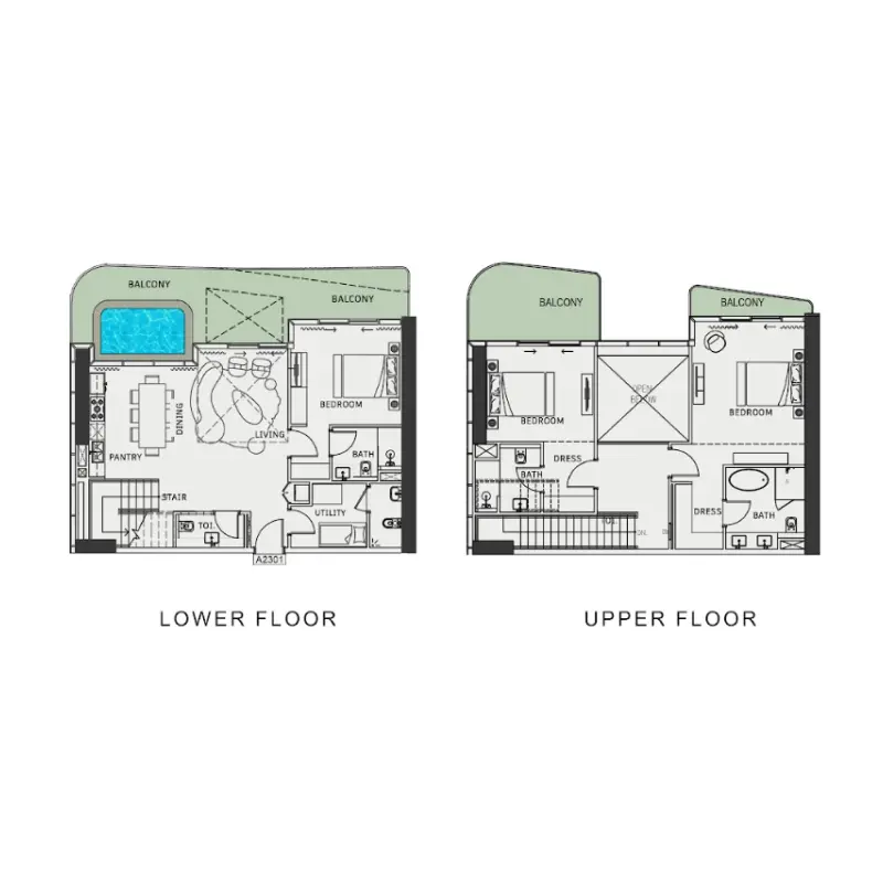 3 bedroom floor plan