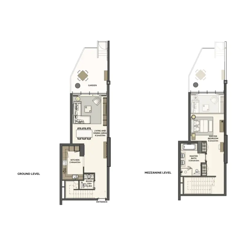 1 bedroom floor plan