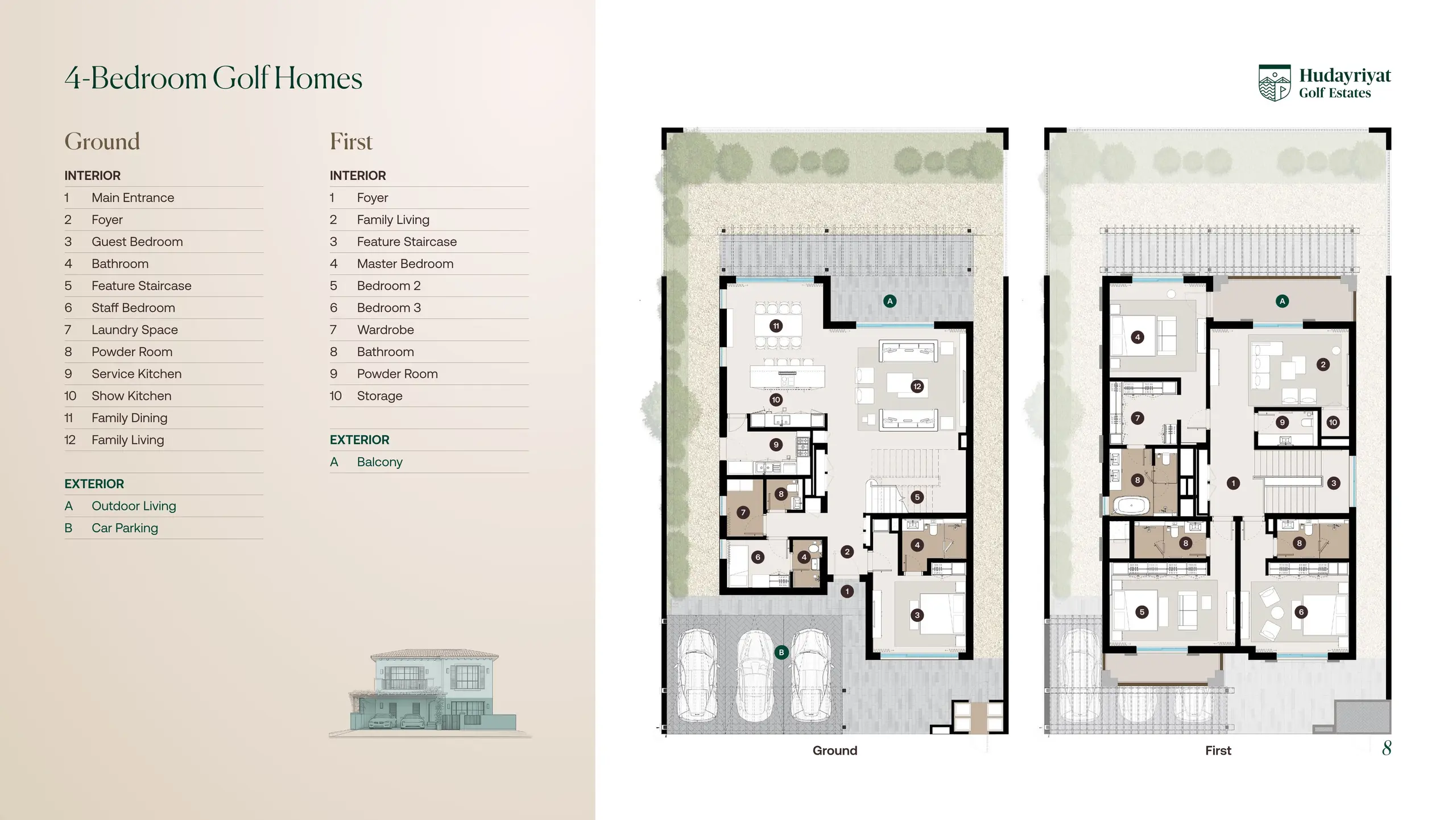 4 Bedroom Homes floor plan