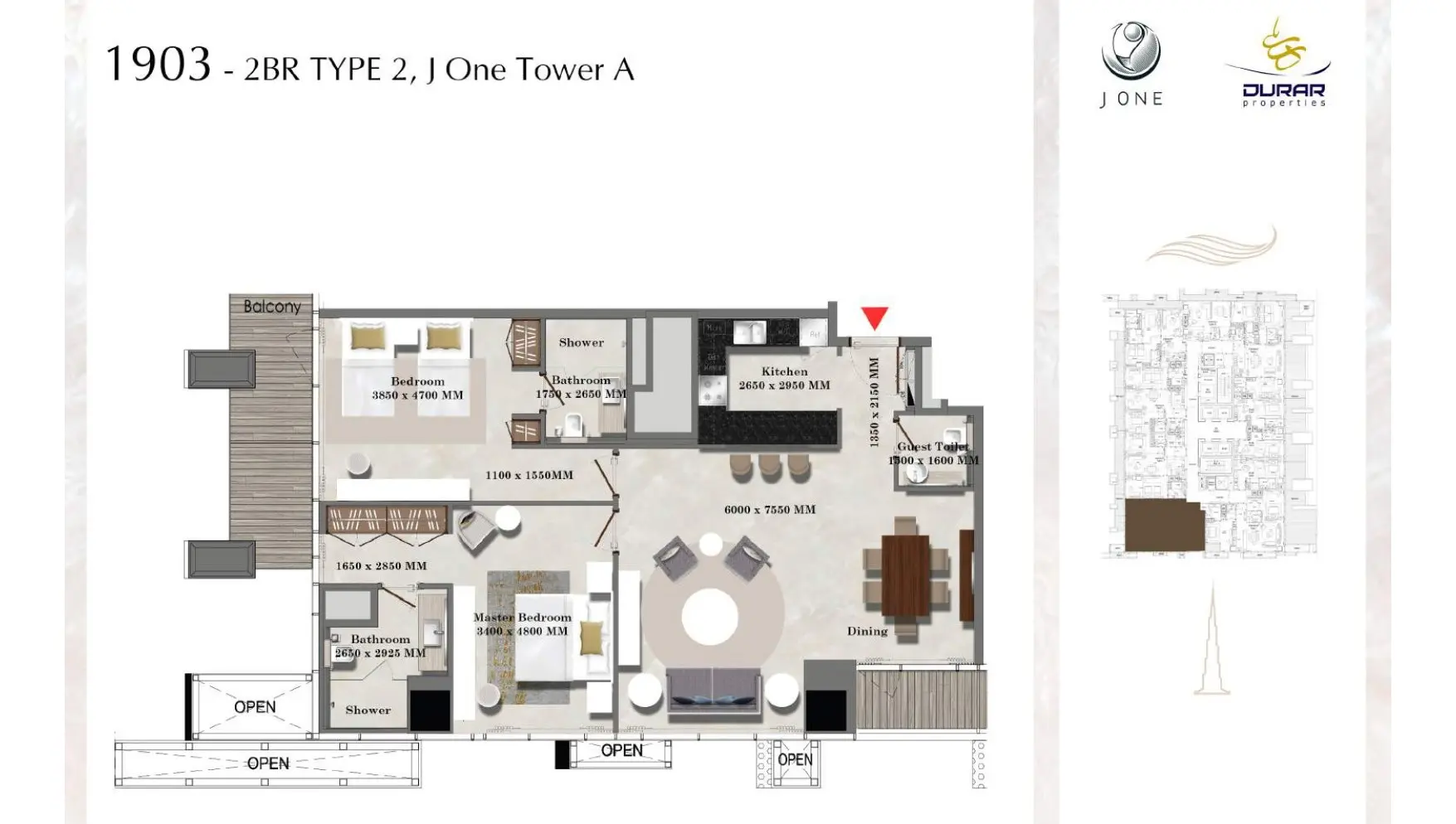 Type 2 floor plan
