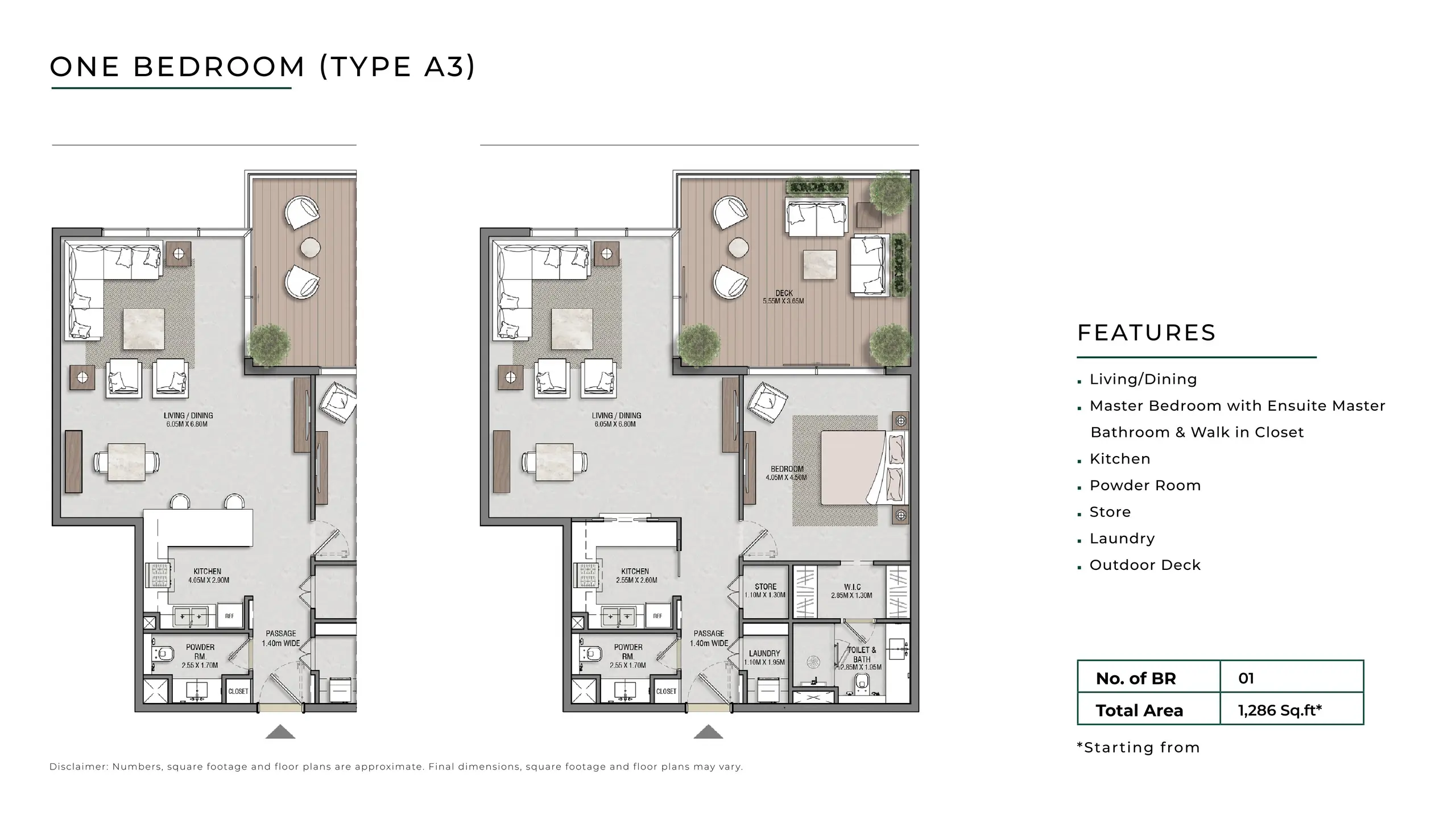 Type A3 floor plan
