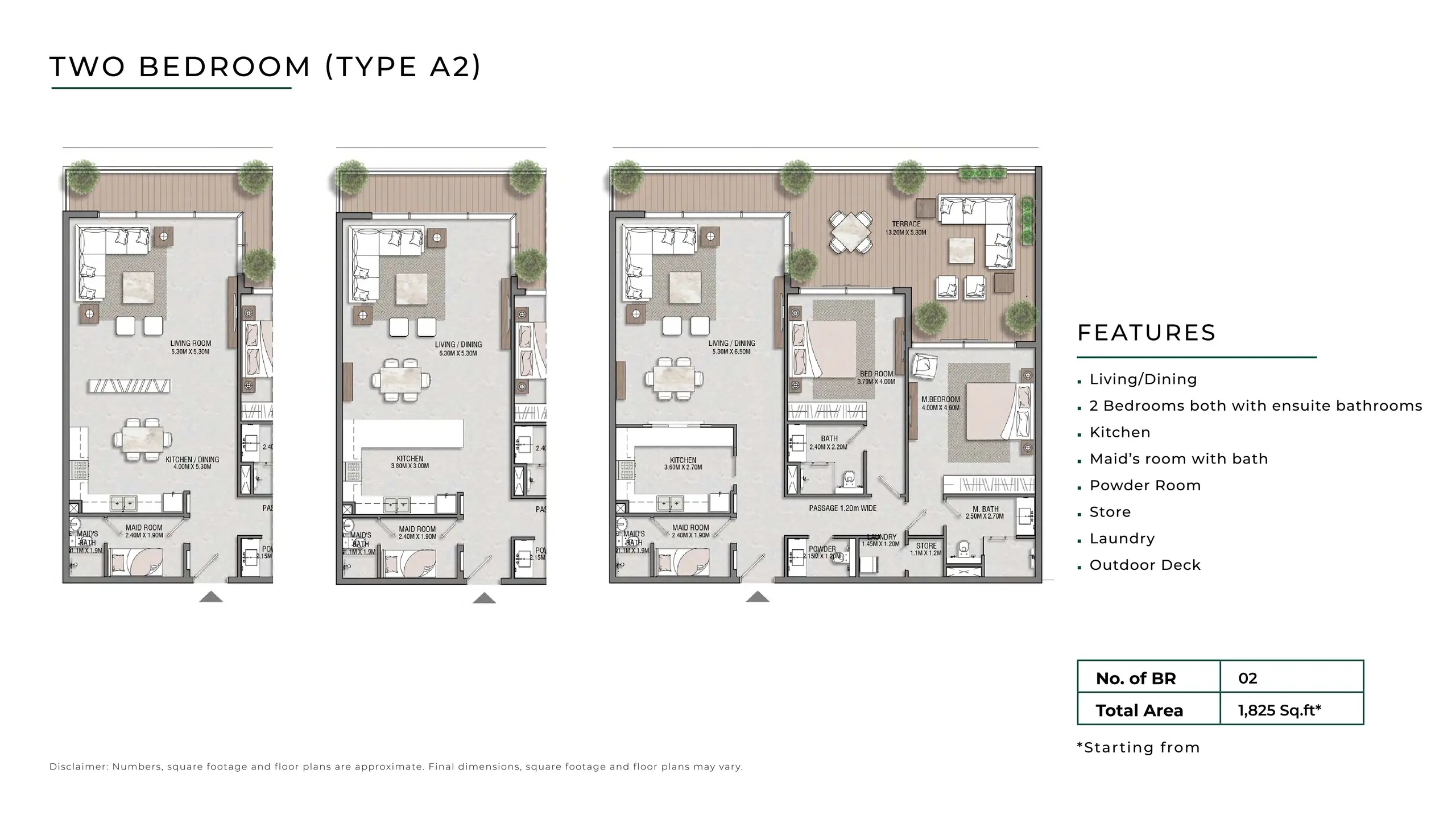 Type A2 floor plan