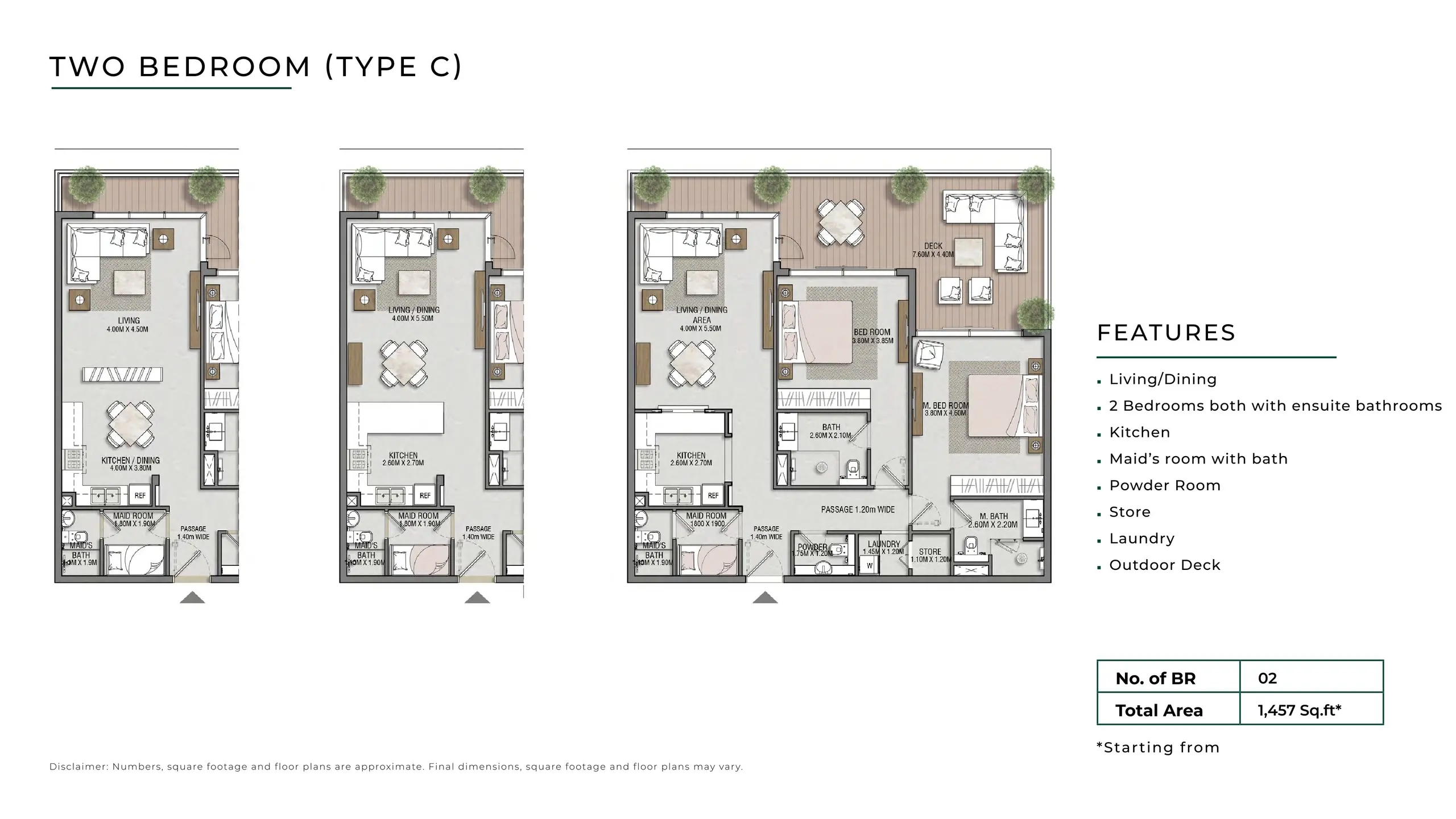 Type C floor plan