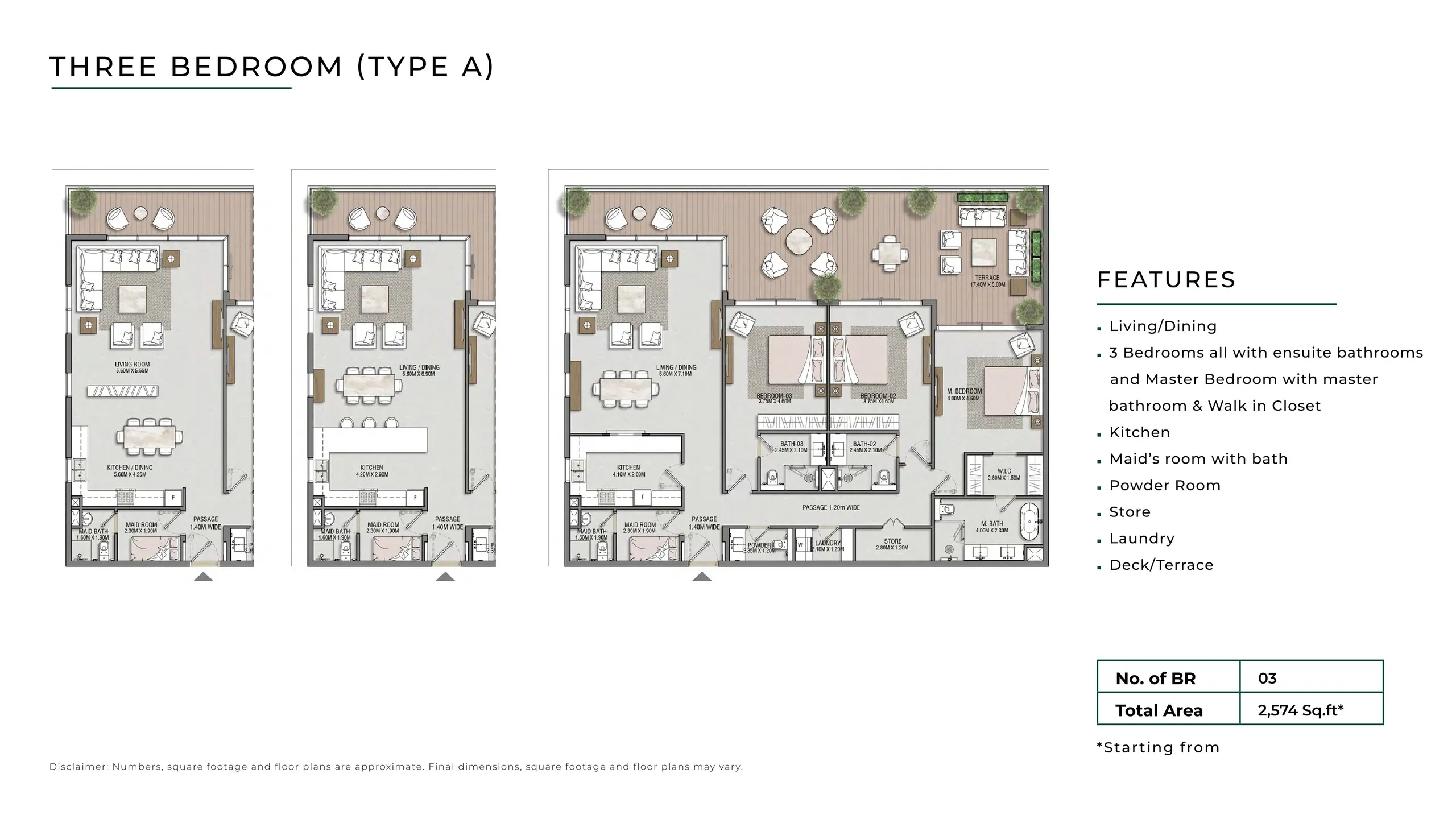 Type A floor plan