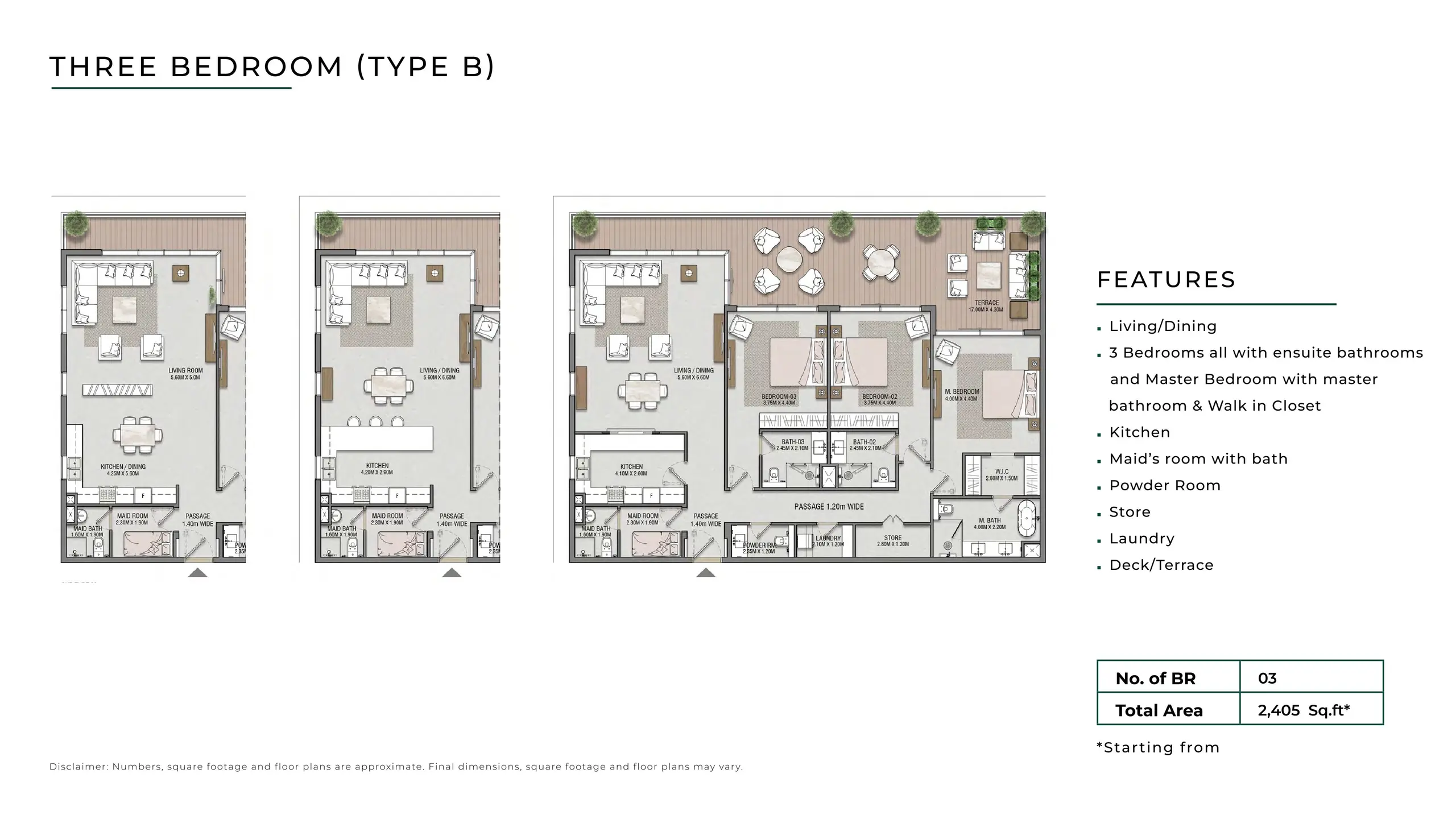 Type B floor plan