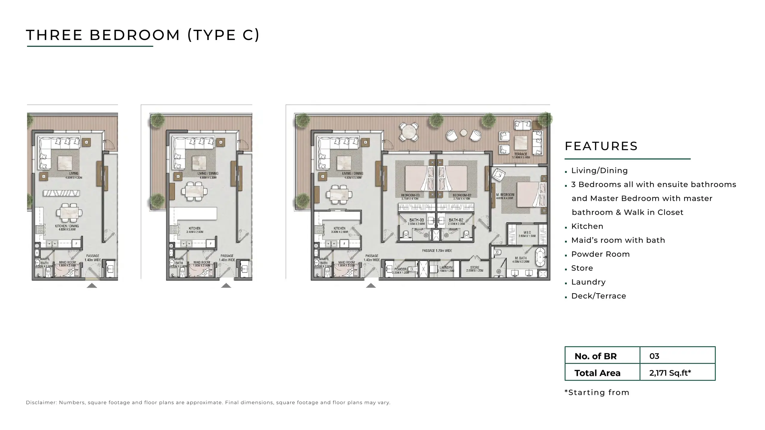 Type C floor plan