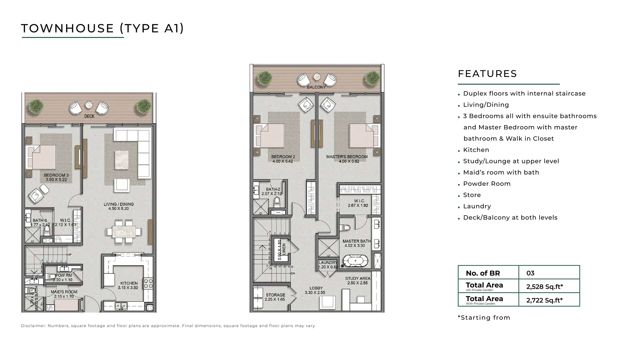 Townhouse - Type A1 floor plan
