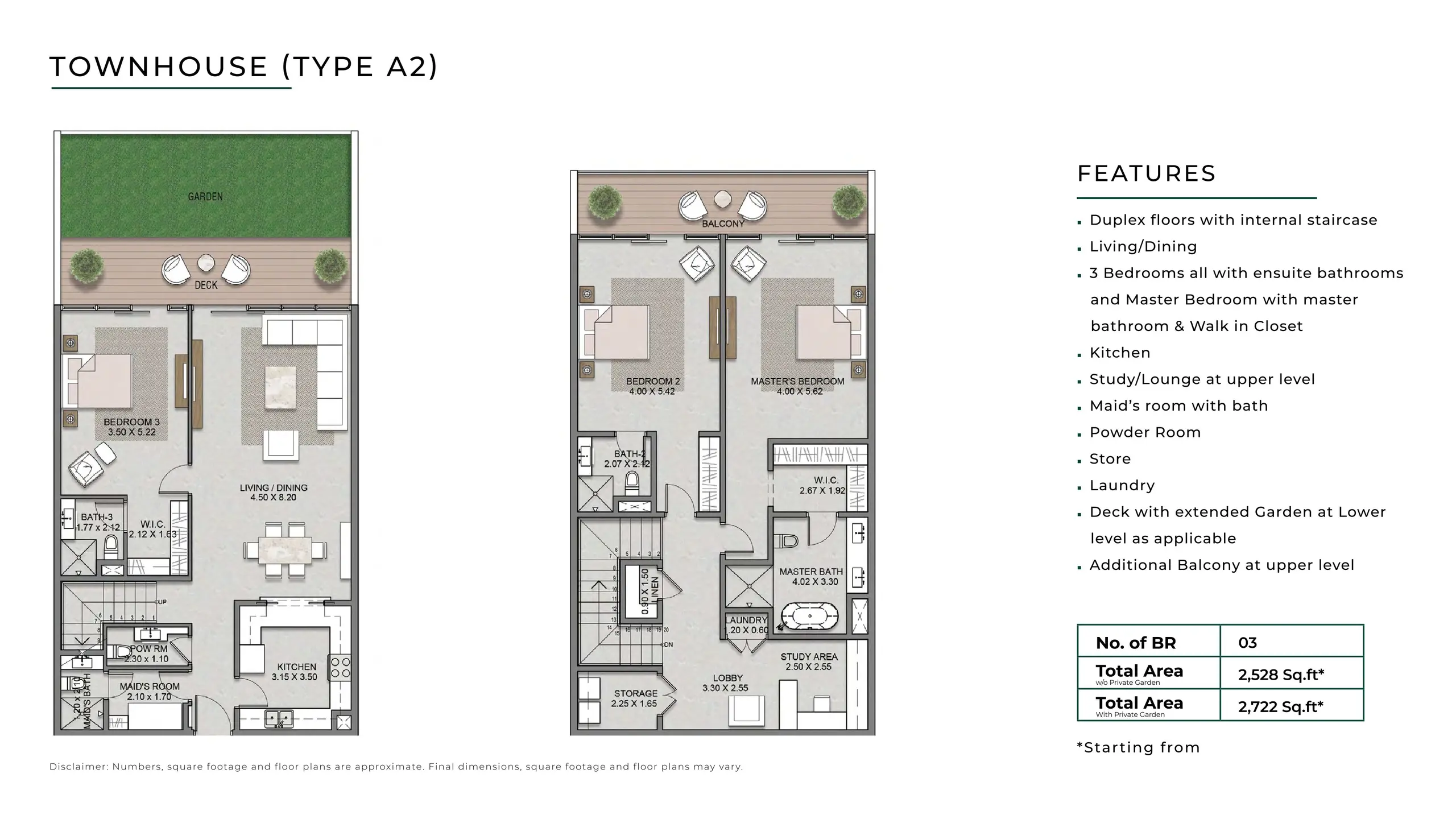 Townhouse - Type A2 floor plan