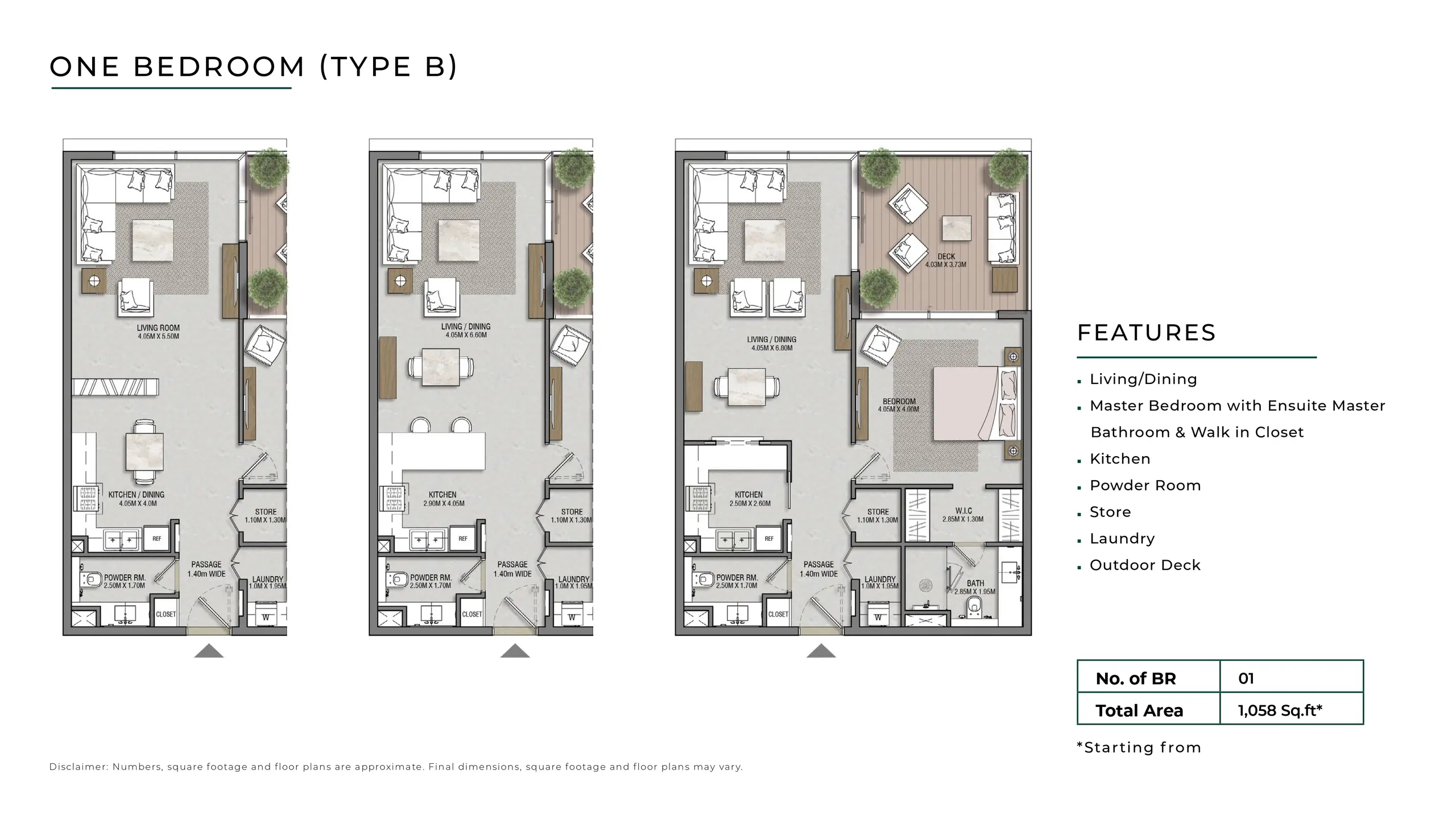 Type B floor plan