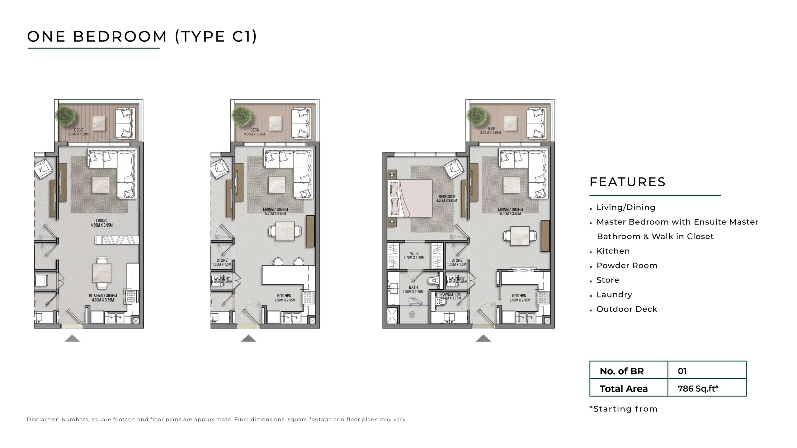 Type C1 floor plan