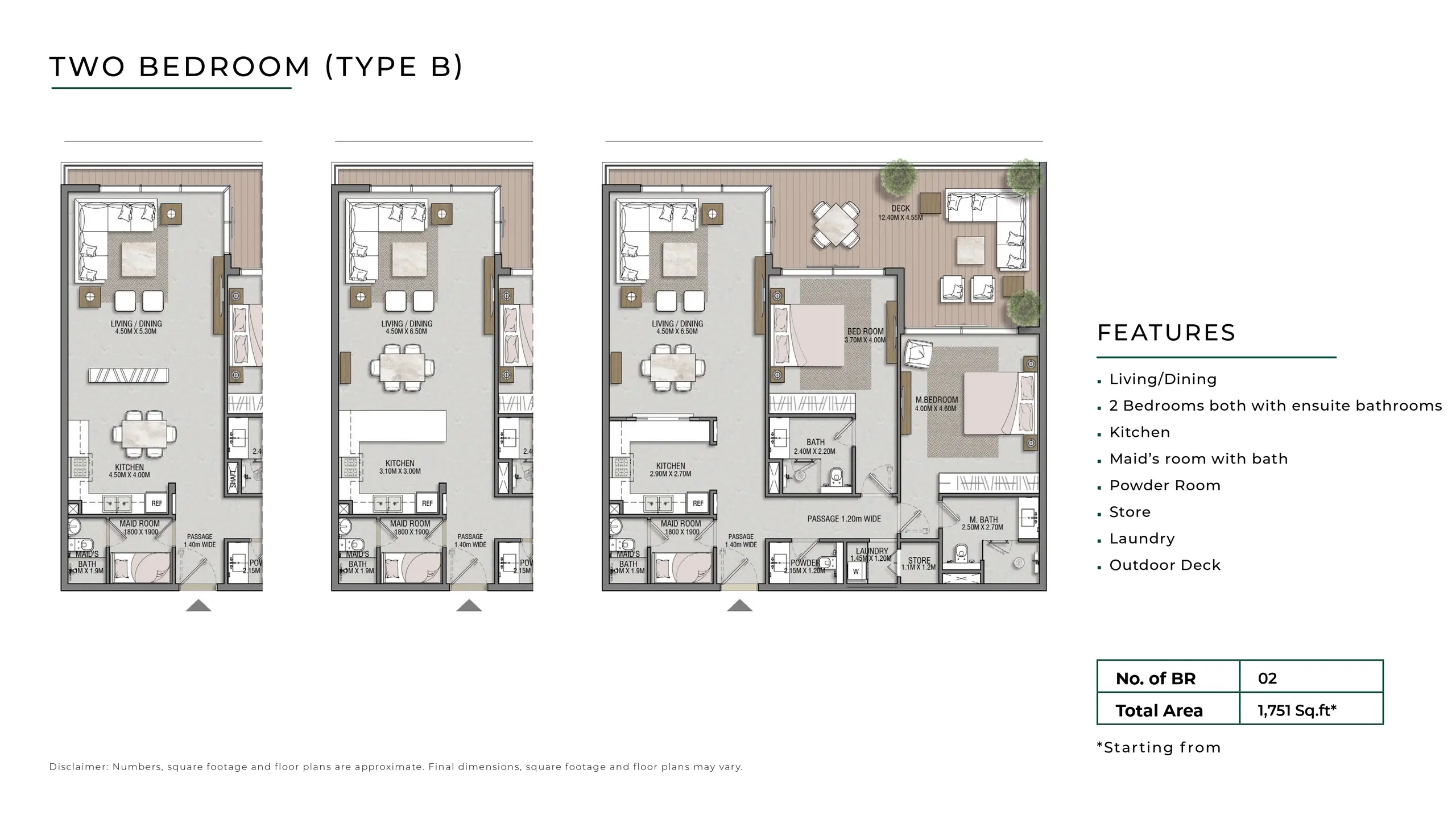 Type B floor plan