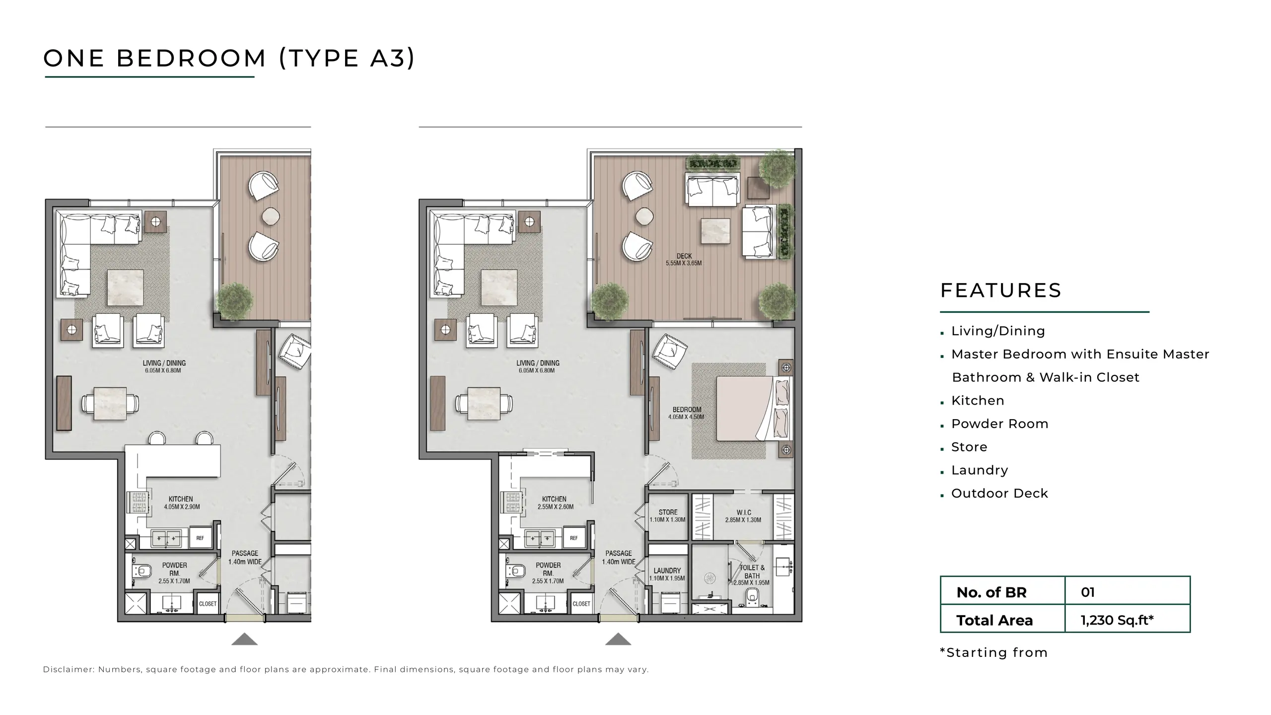 Type A3 floor plan