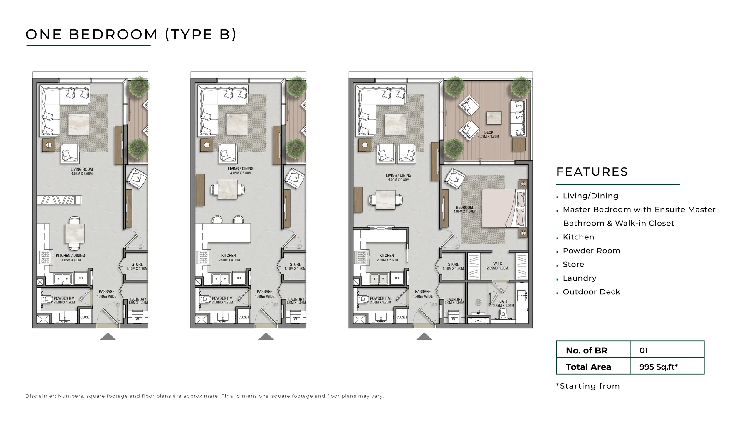 Type B floor plan
