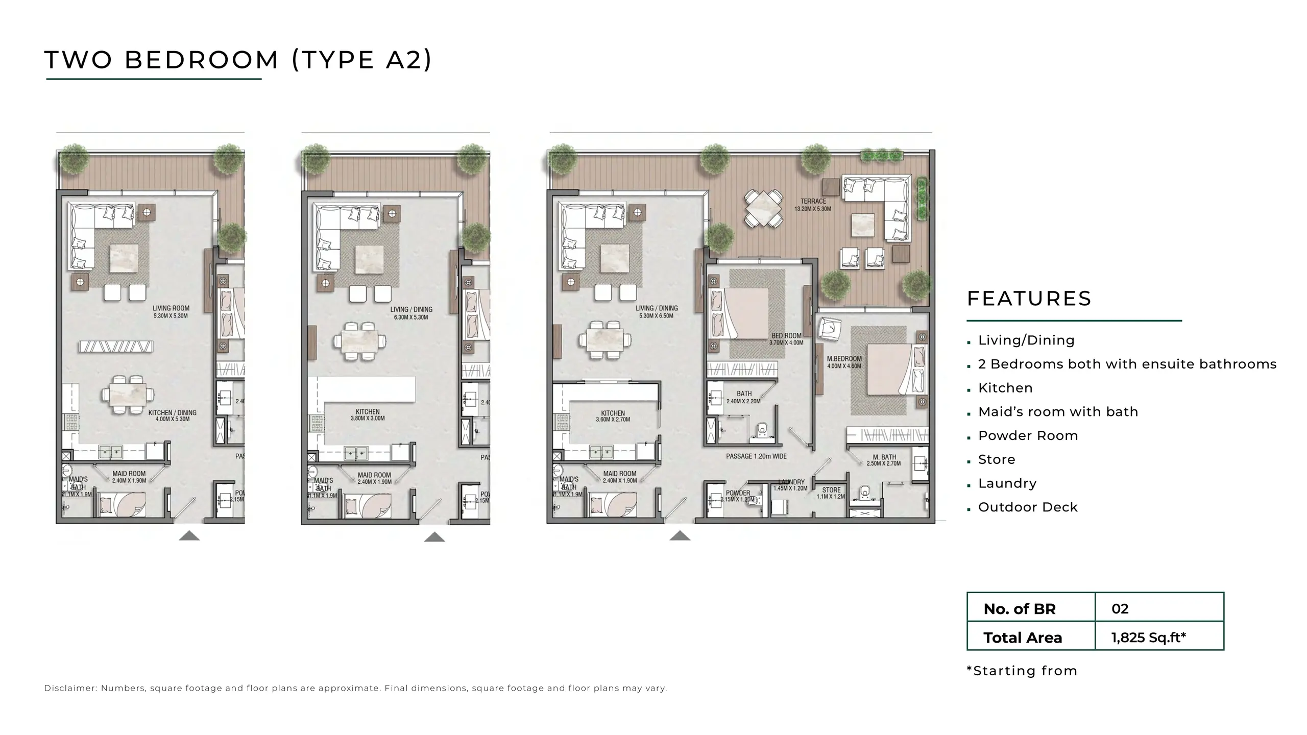 Type A2 floor plan