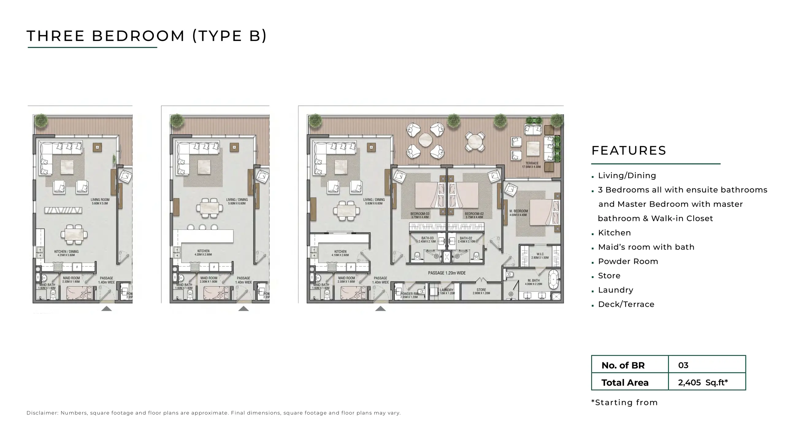 Type B floor plan