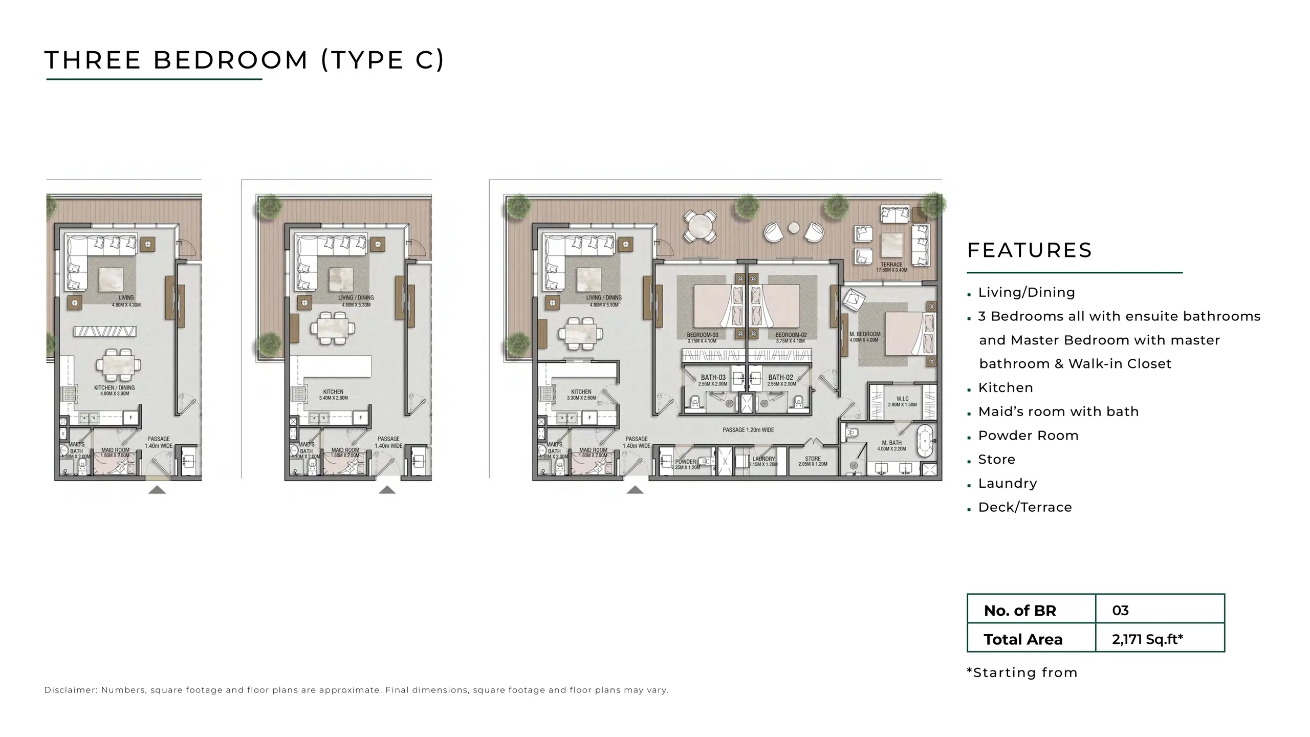 Type C floor plan