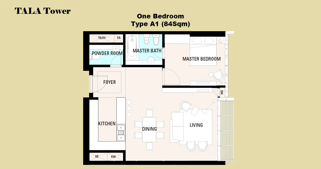 Type A1 floor plan