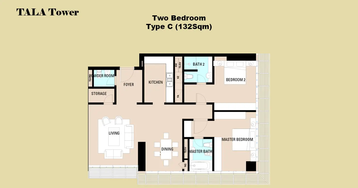 Type C floor plan