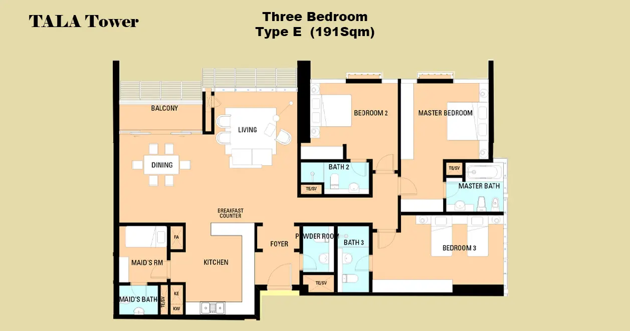 Type E floor plan