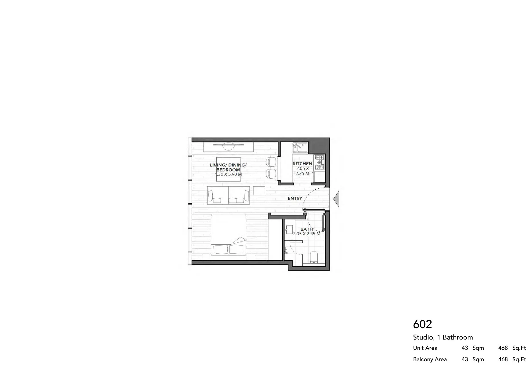 Unit 602 floor plan
