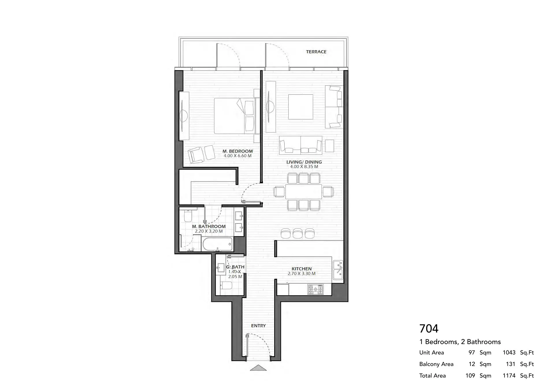 Unit 704 floor plan