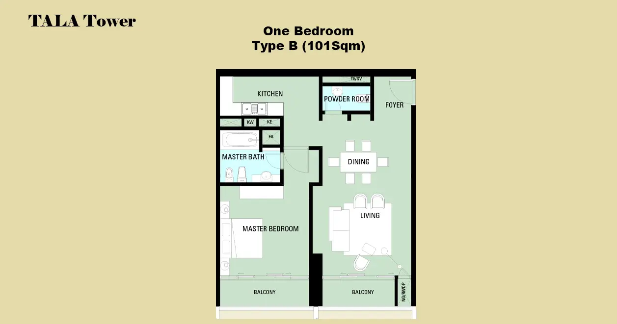 Type B floor plan
