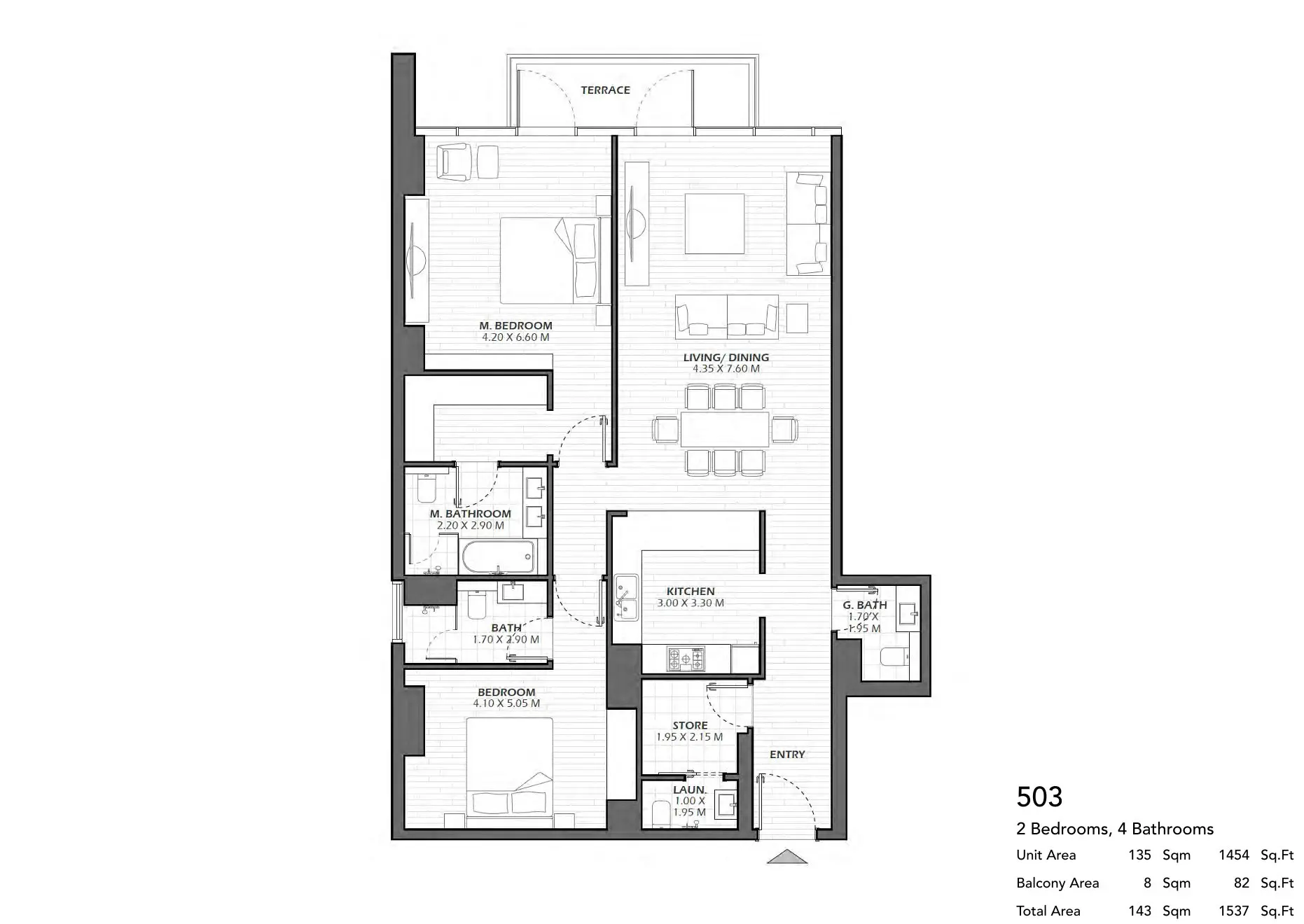Unit 503 floor plan