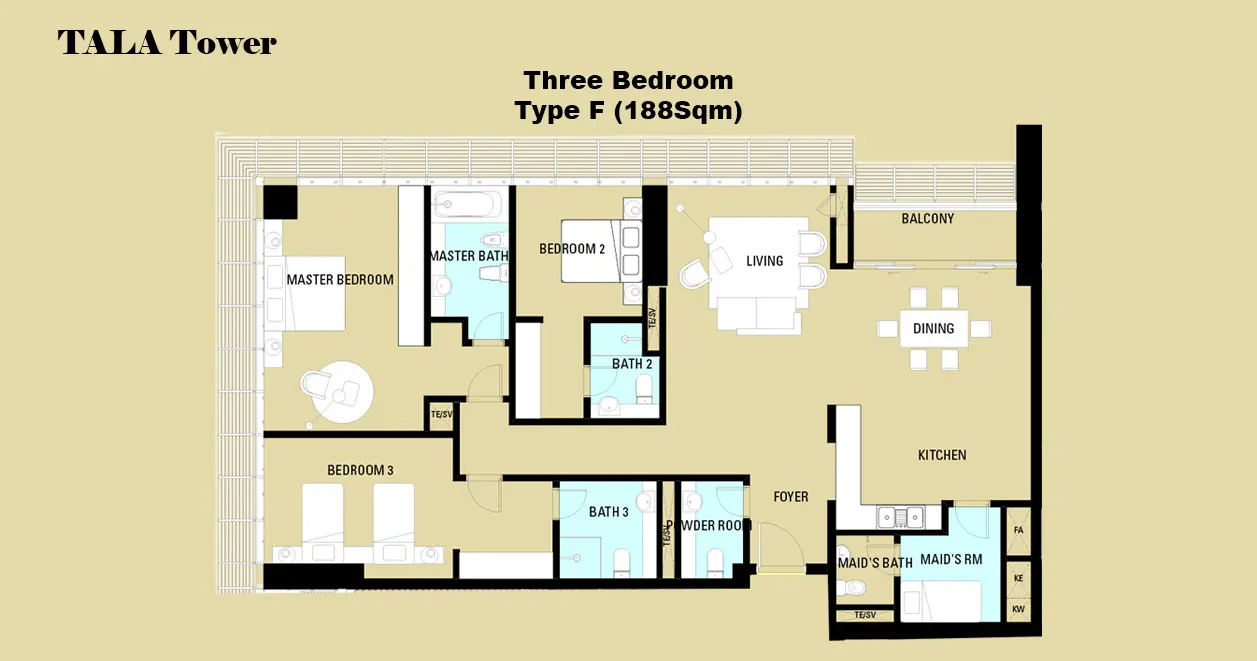 Type F floor plan