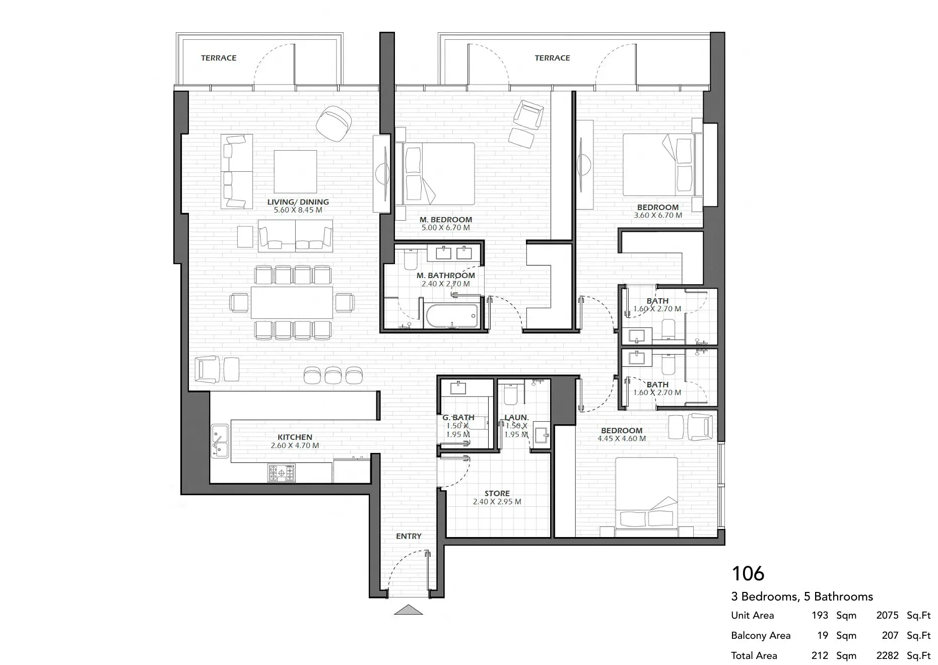 Unit 106 floor plan