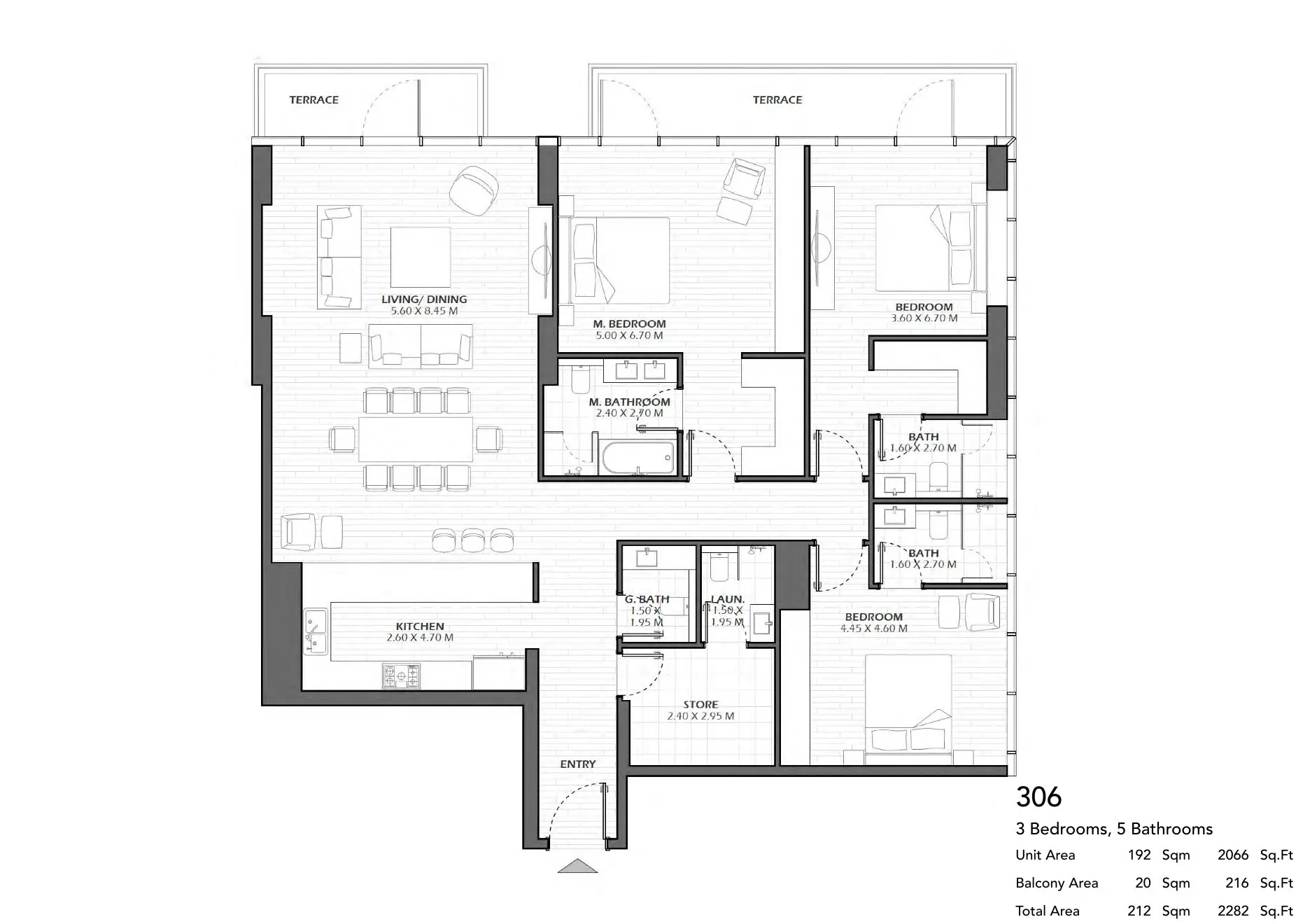 Unit 306 floor plan