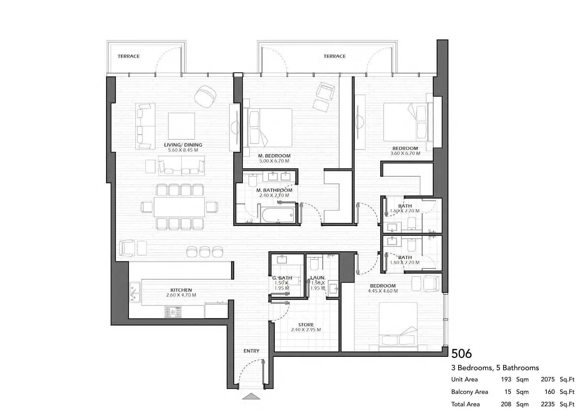 Unit 506 floor plan