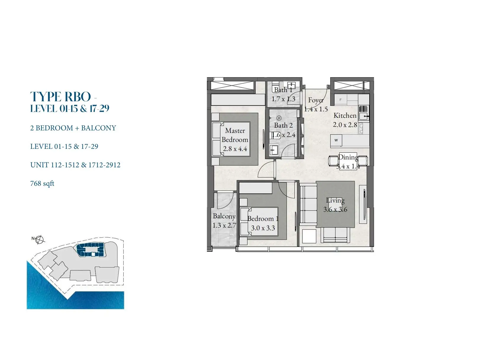 Type F floor plan