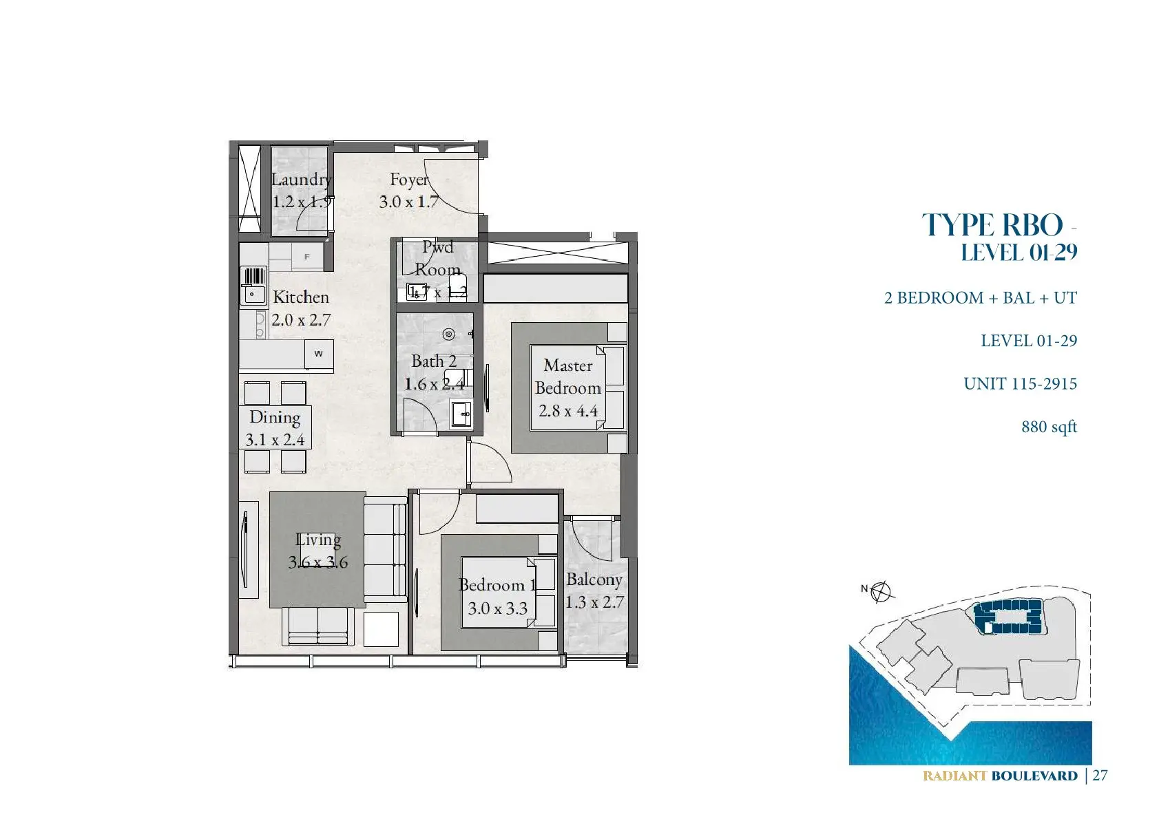 Type H floor plan