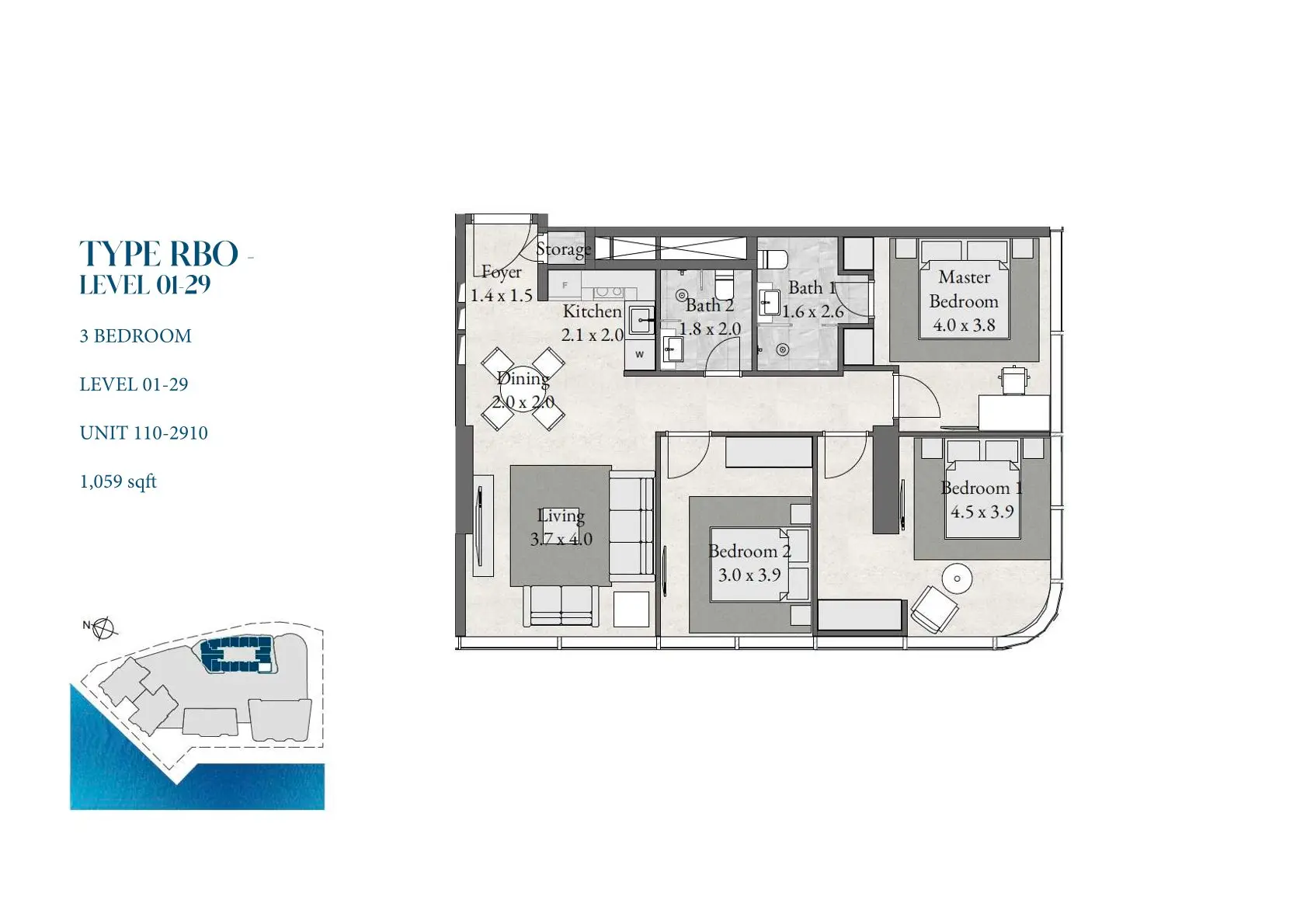 Type B floor plan