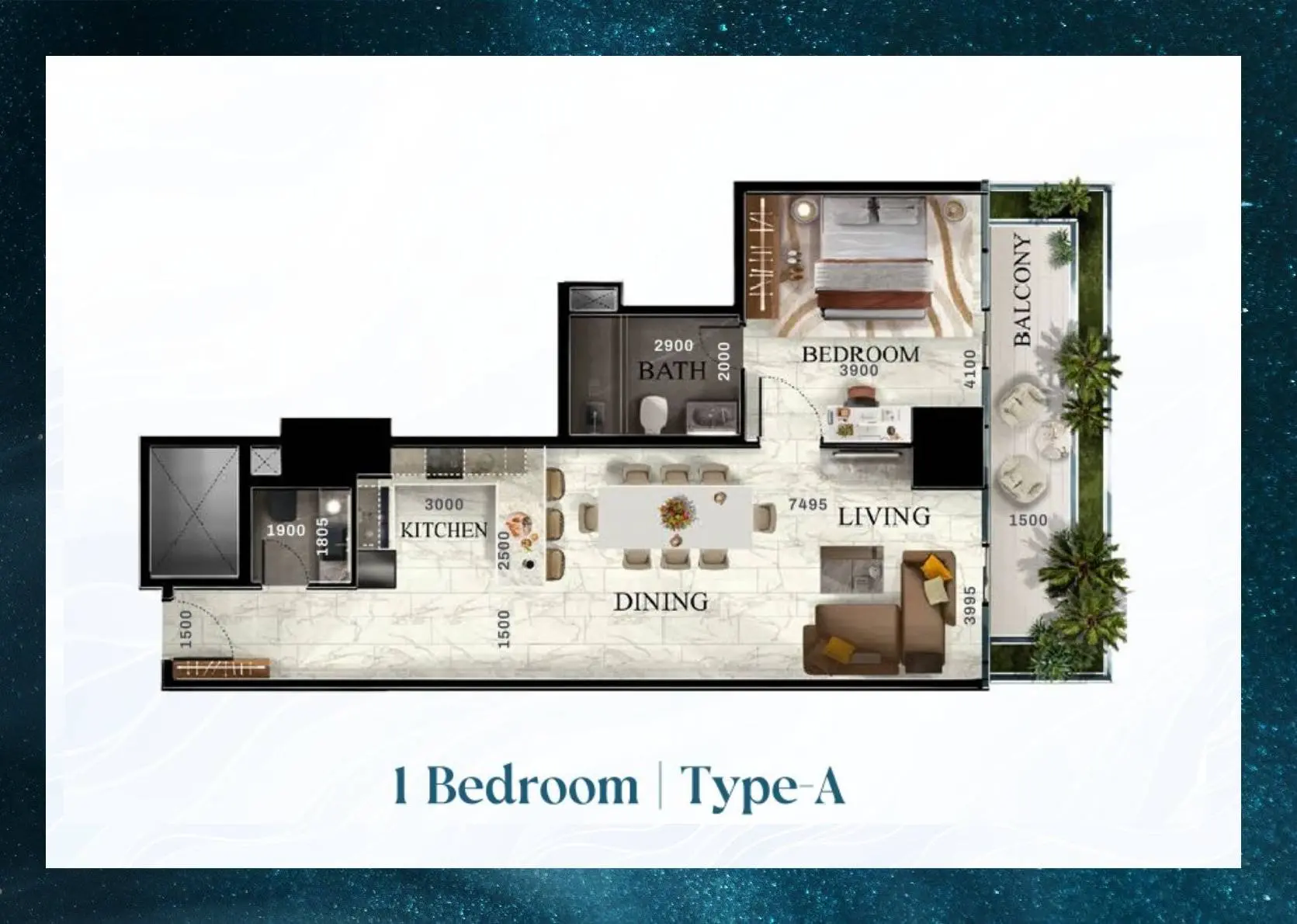 Type A floor plan