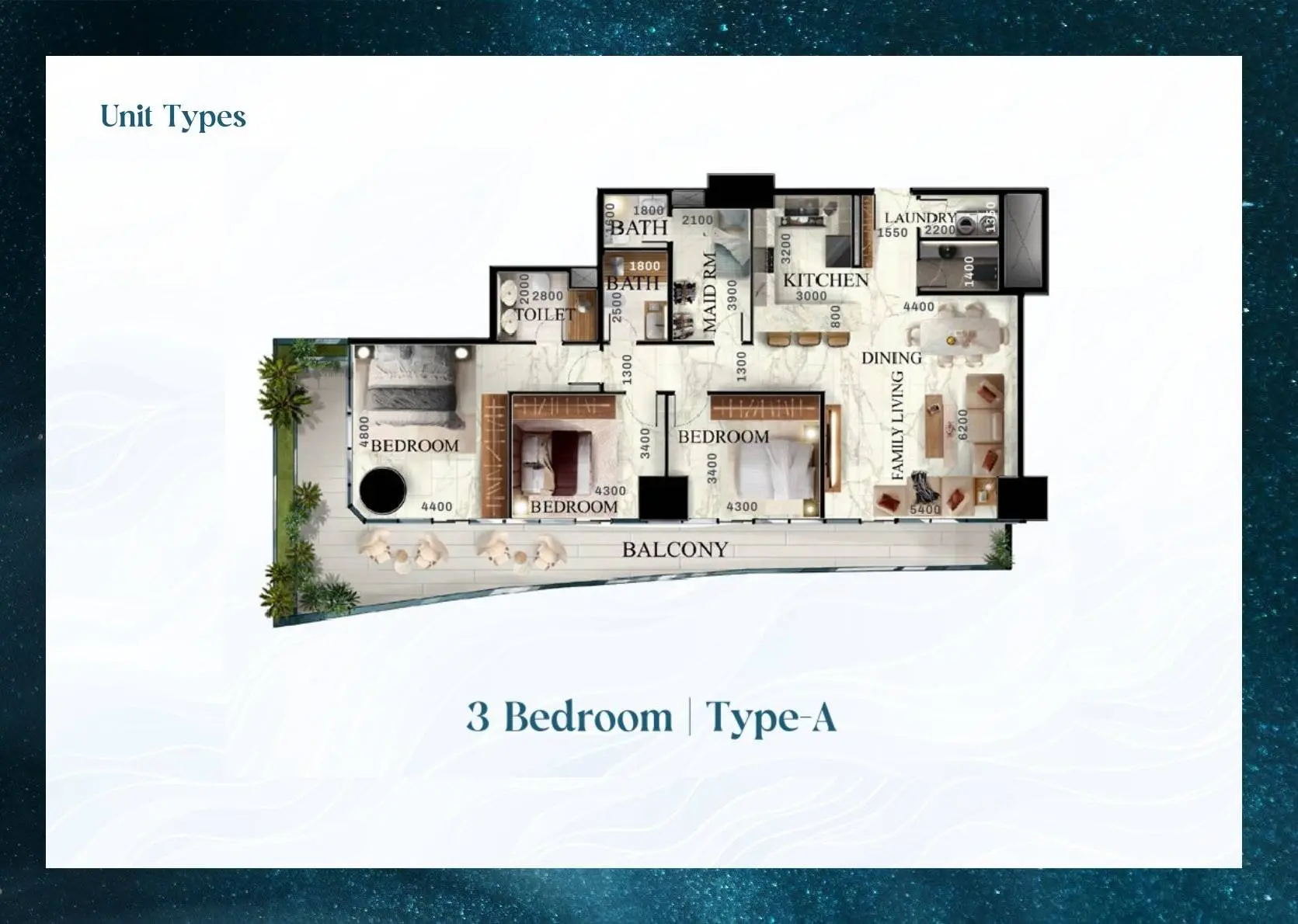 Type A floor plan