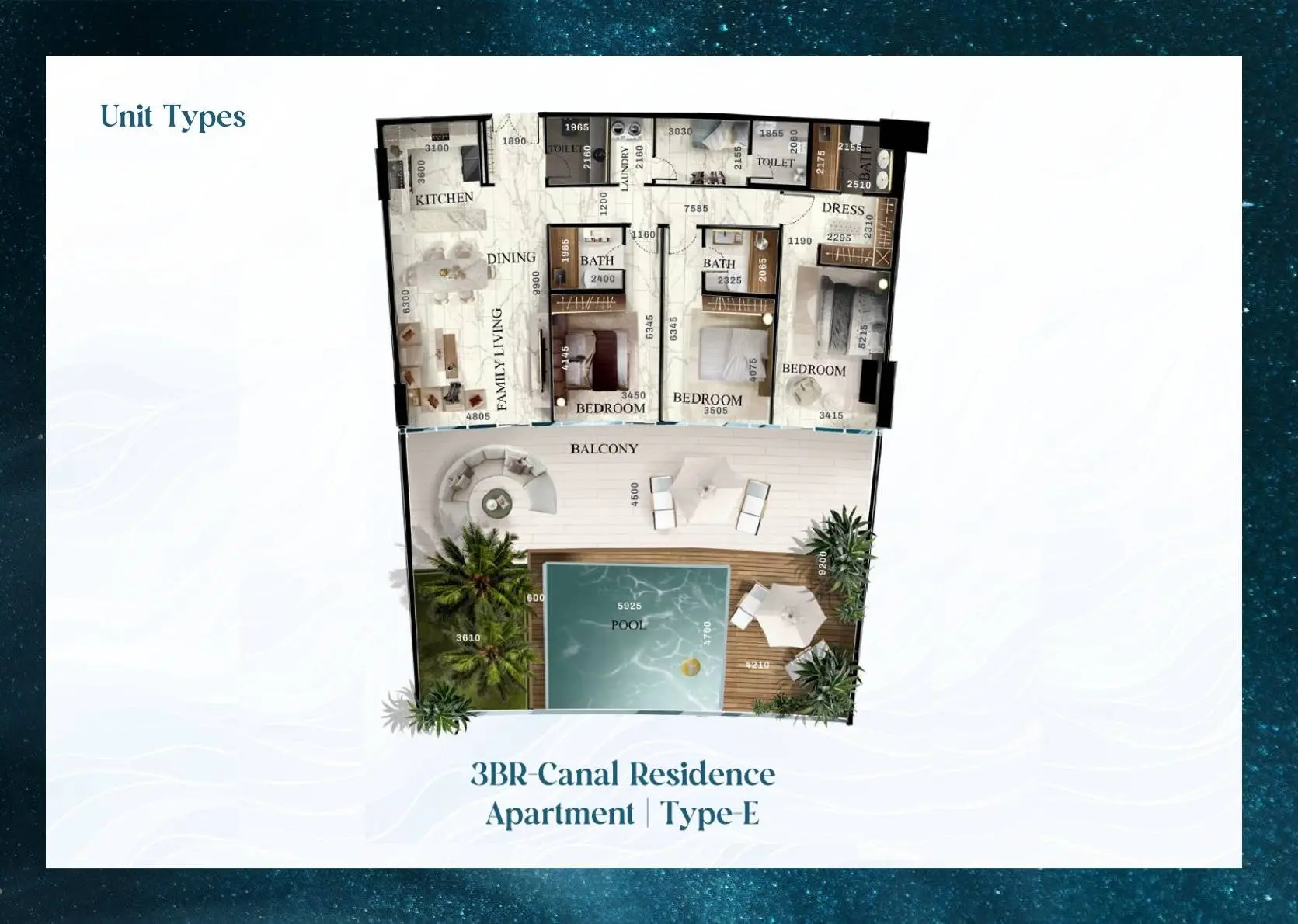 Type E floor plan