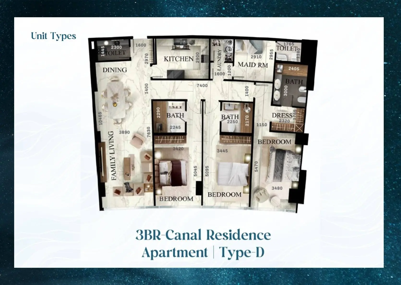 Type‑D floor plan