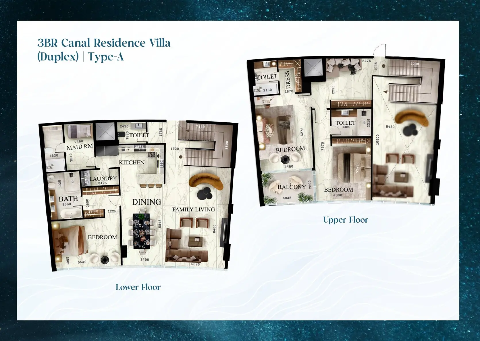 Duplex – Type A floor plan