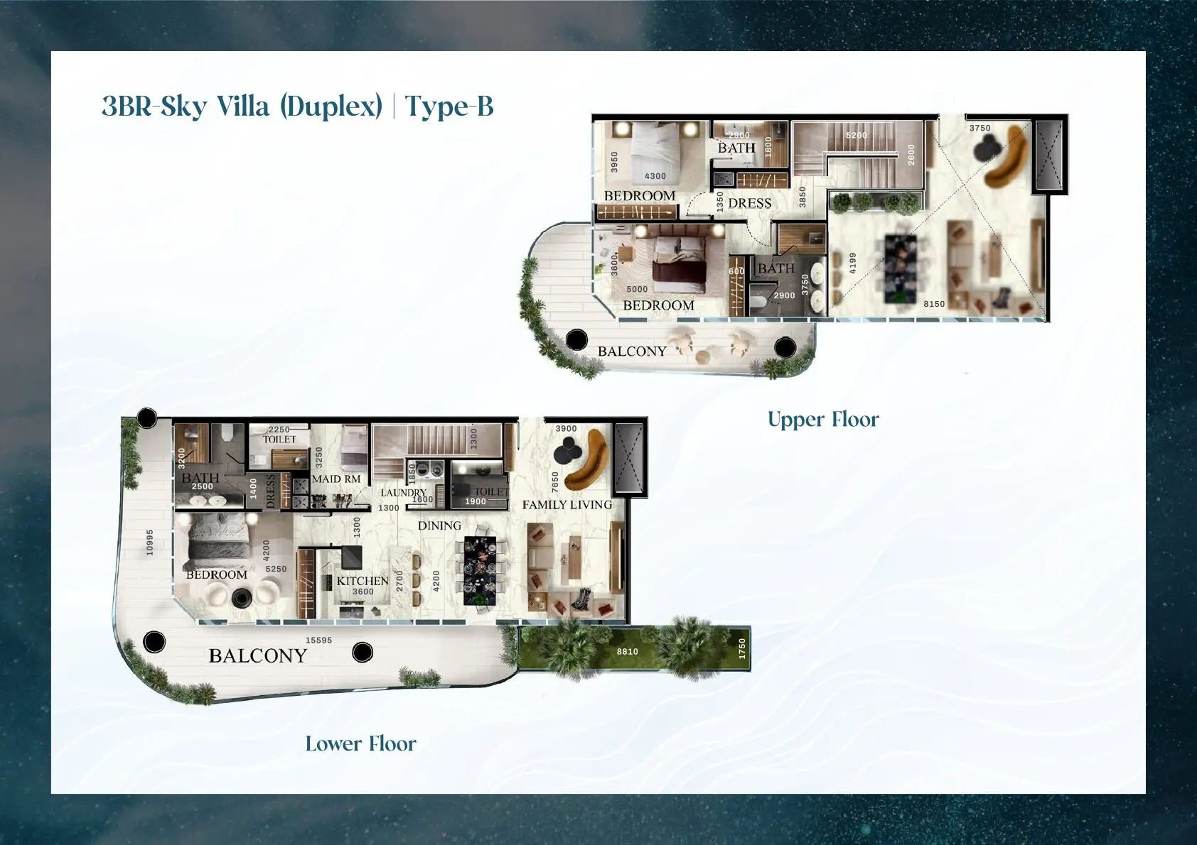 Duplex – Type B floor plan