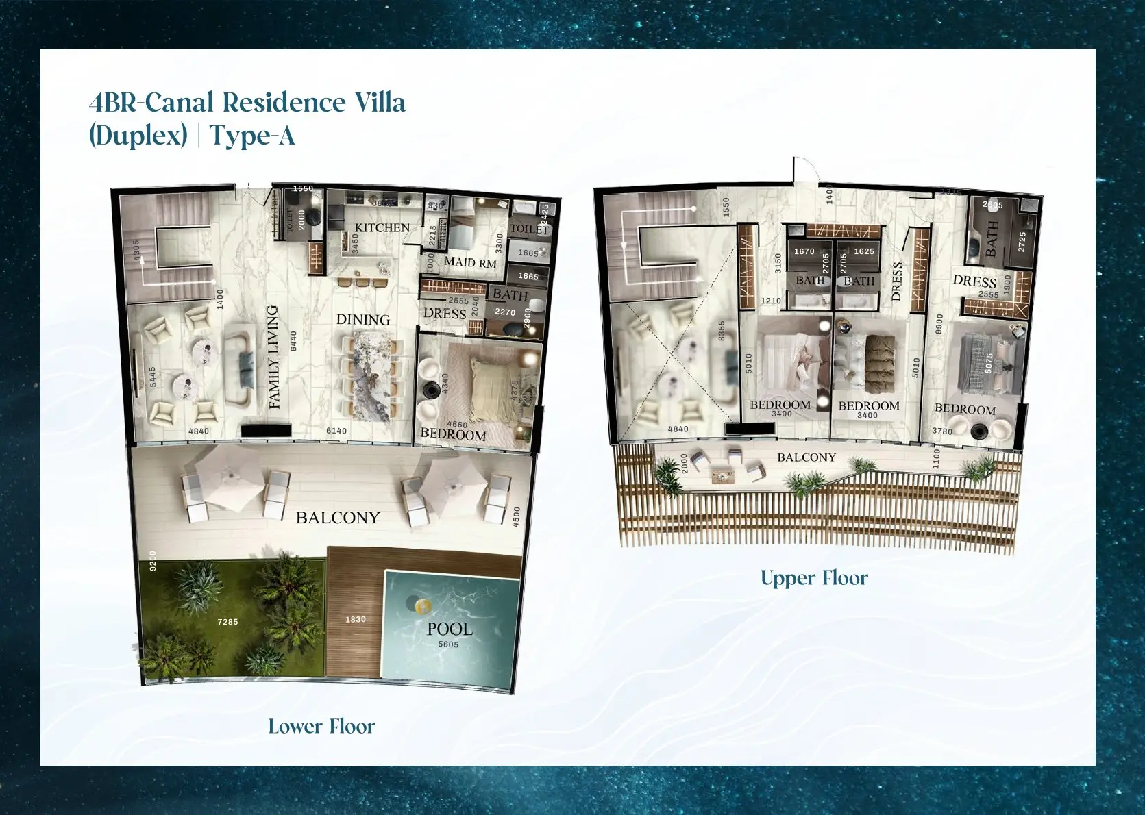 Duplex – Type A floor plan