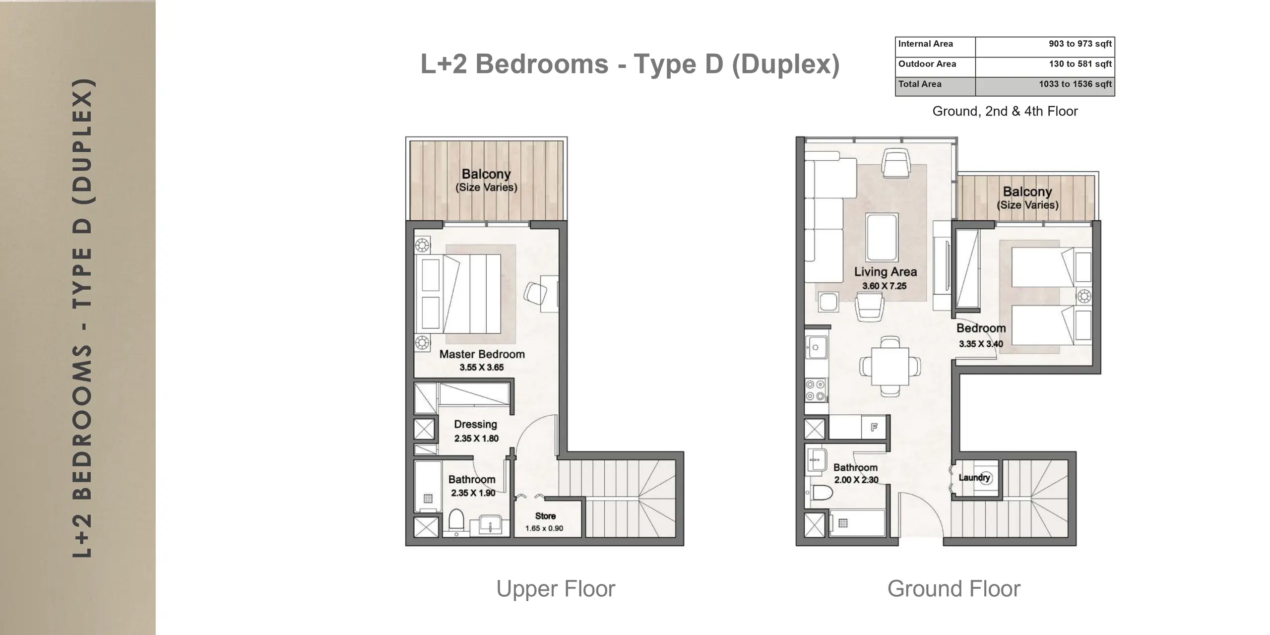 Type D Duplex floor plan