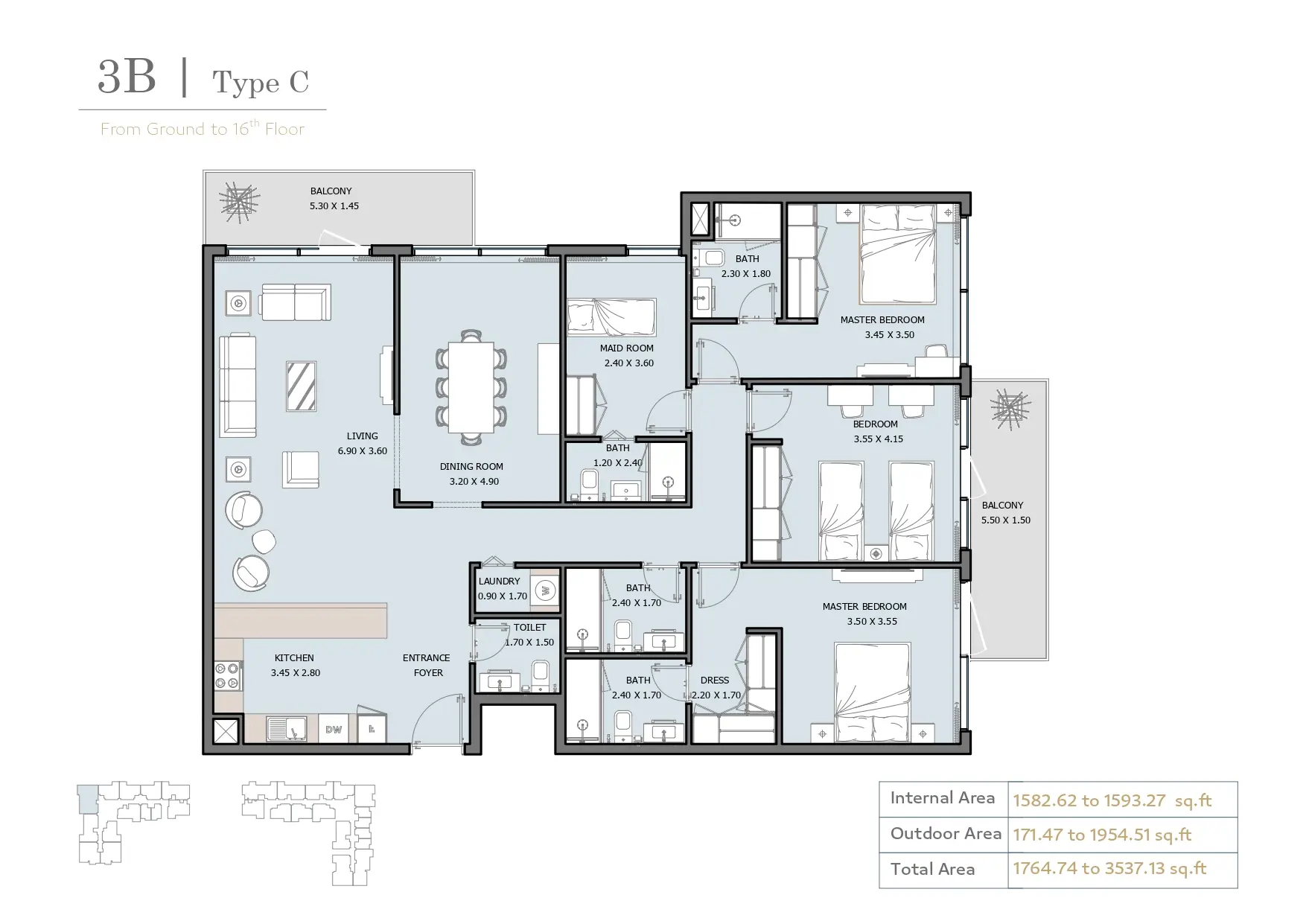 Type D floor plan