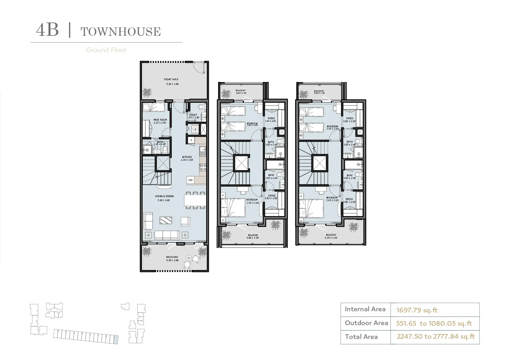 Townhouse Type A floor plan