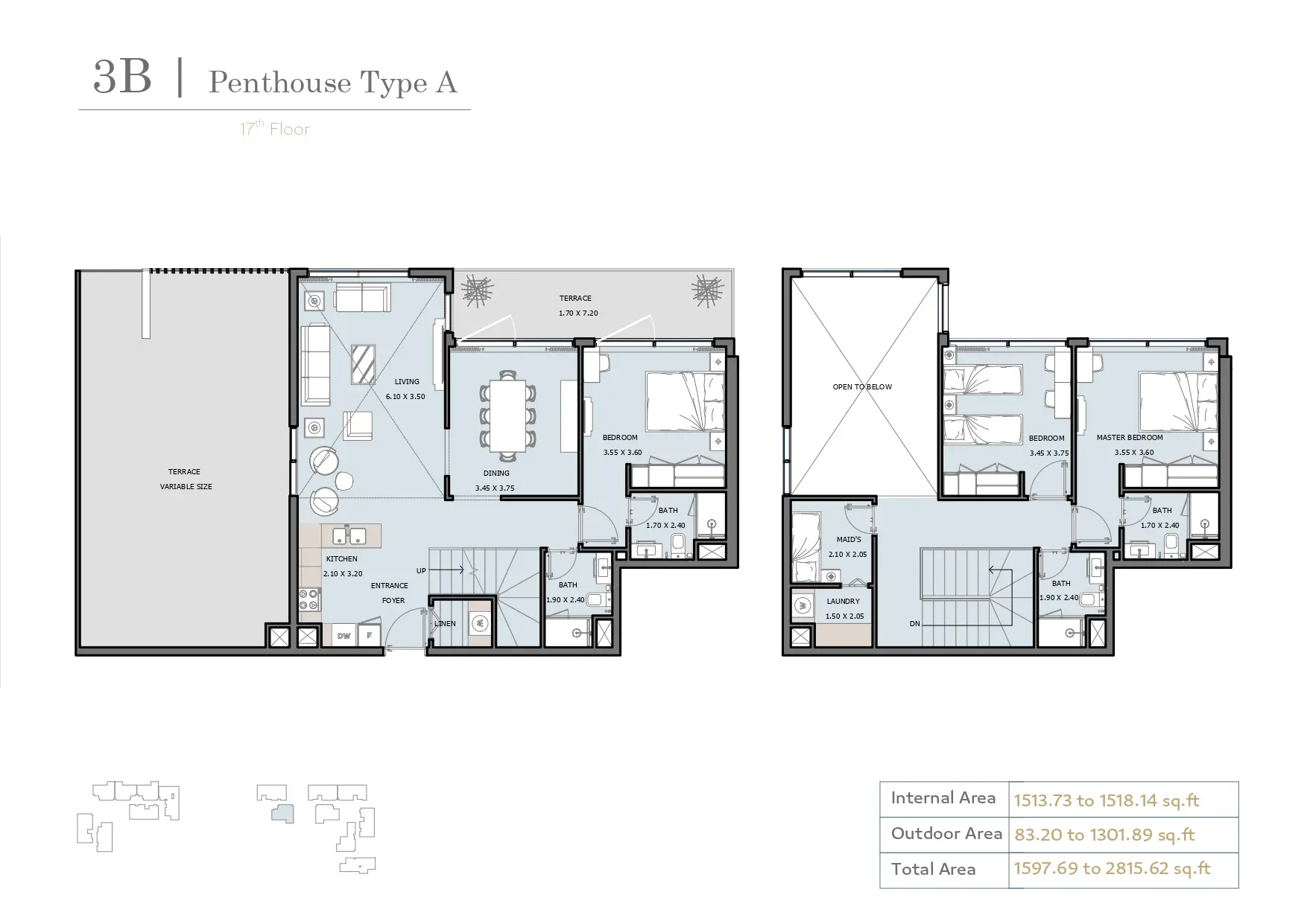 Penthouse Type A floor plan