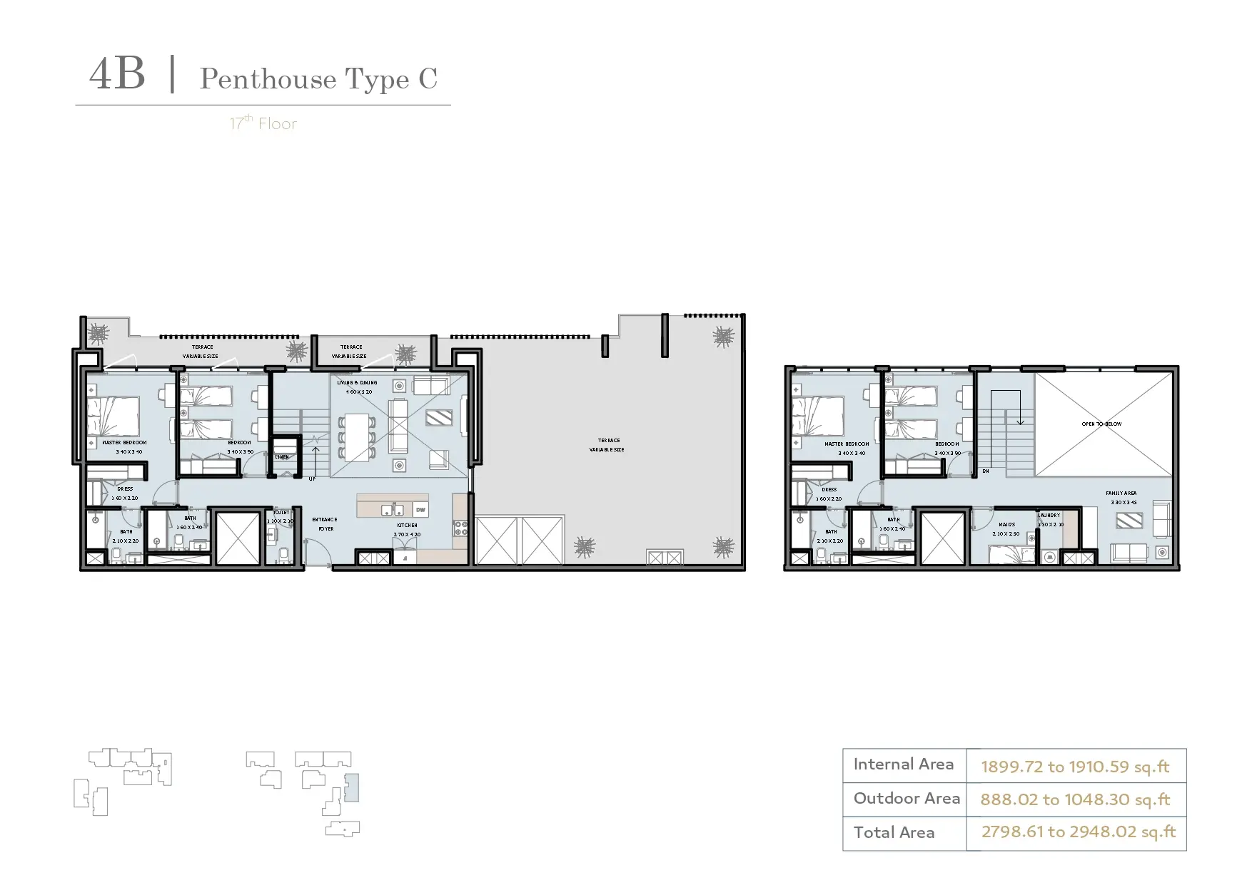 Type C floor plan