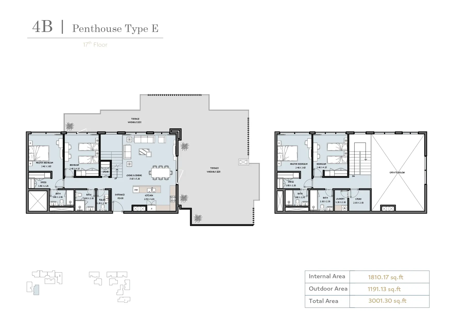 Type E floor plan